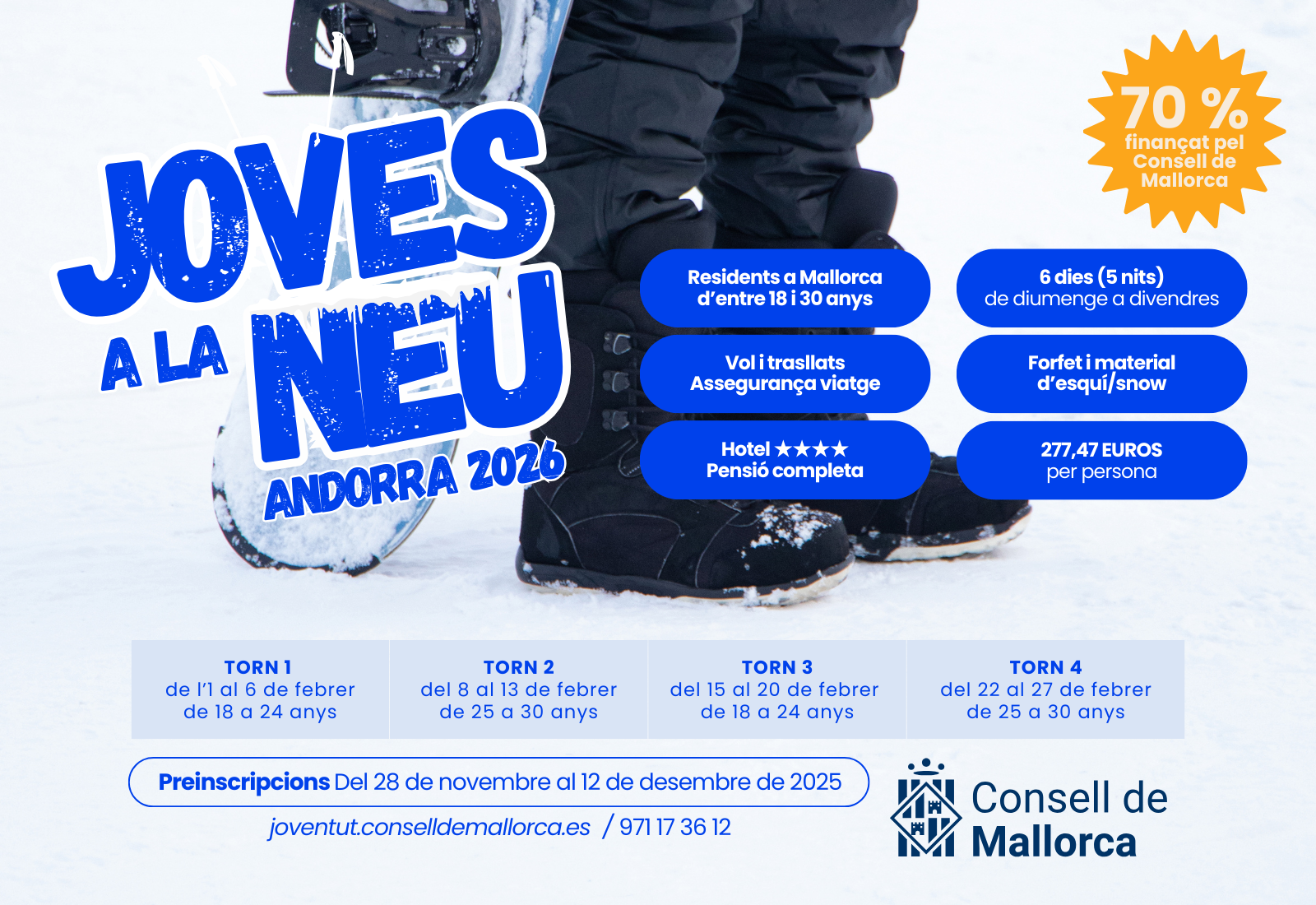 Joves a la neu 2026