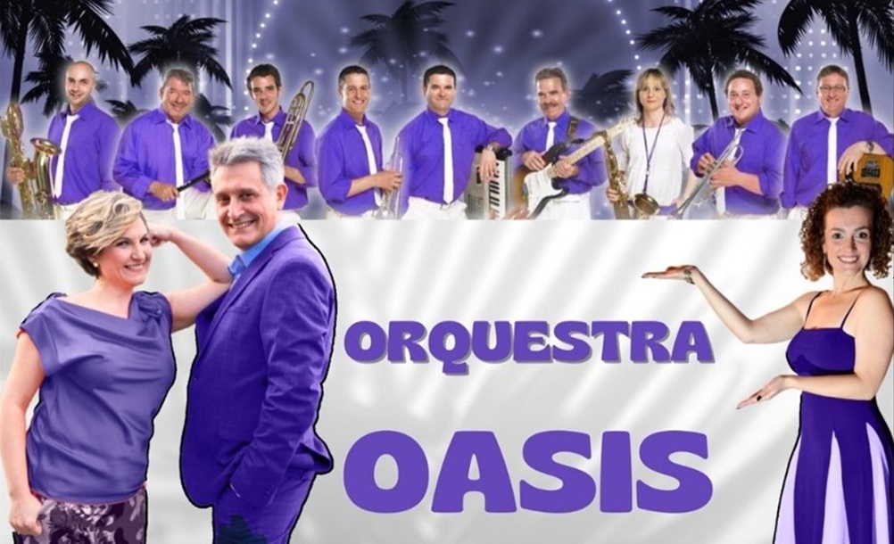 Marga Pocoví i Biel Tous amb Orquestra Oasis