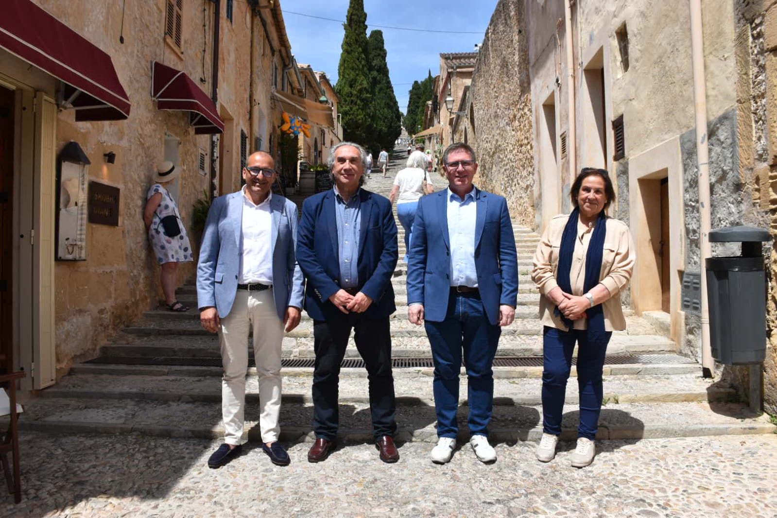 Imágenes a la llegada a Pollença 