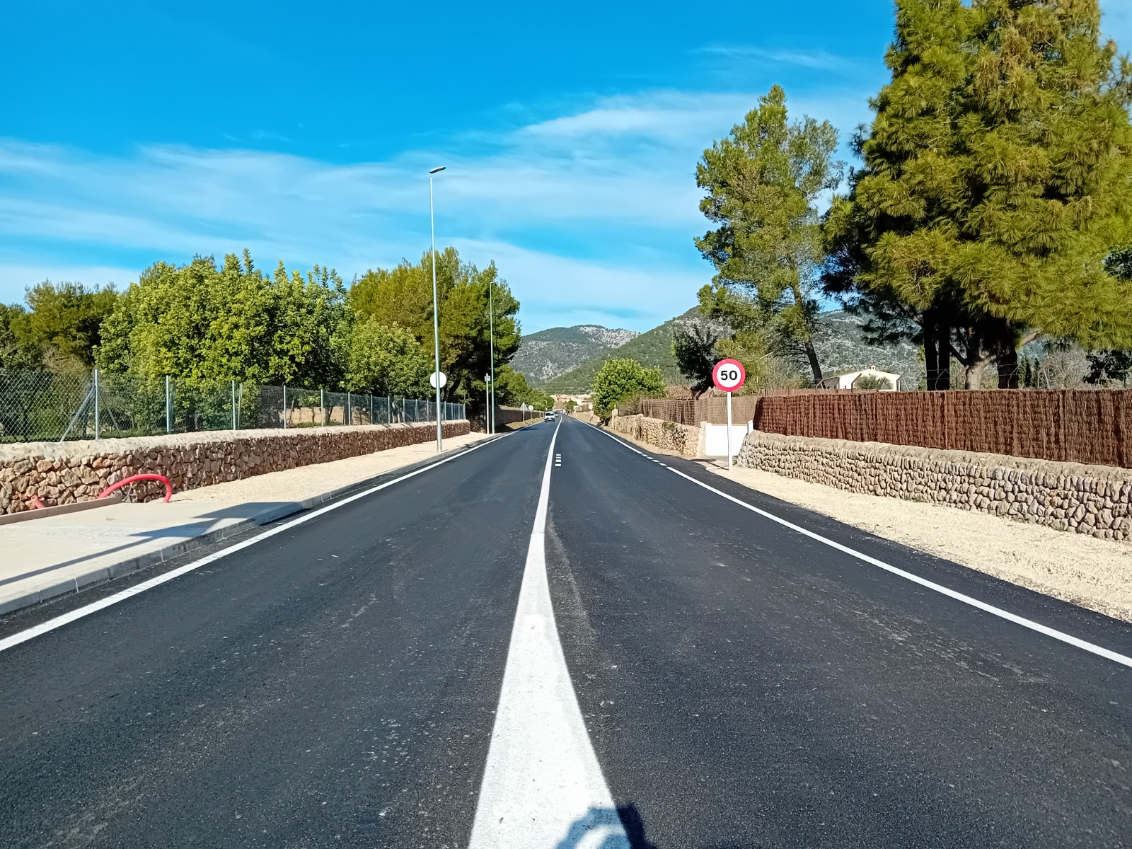  Tramo por donde pasará el nuevo vial cívico de Alaró.