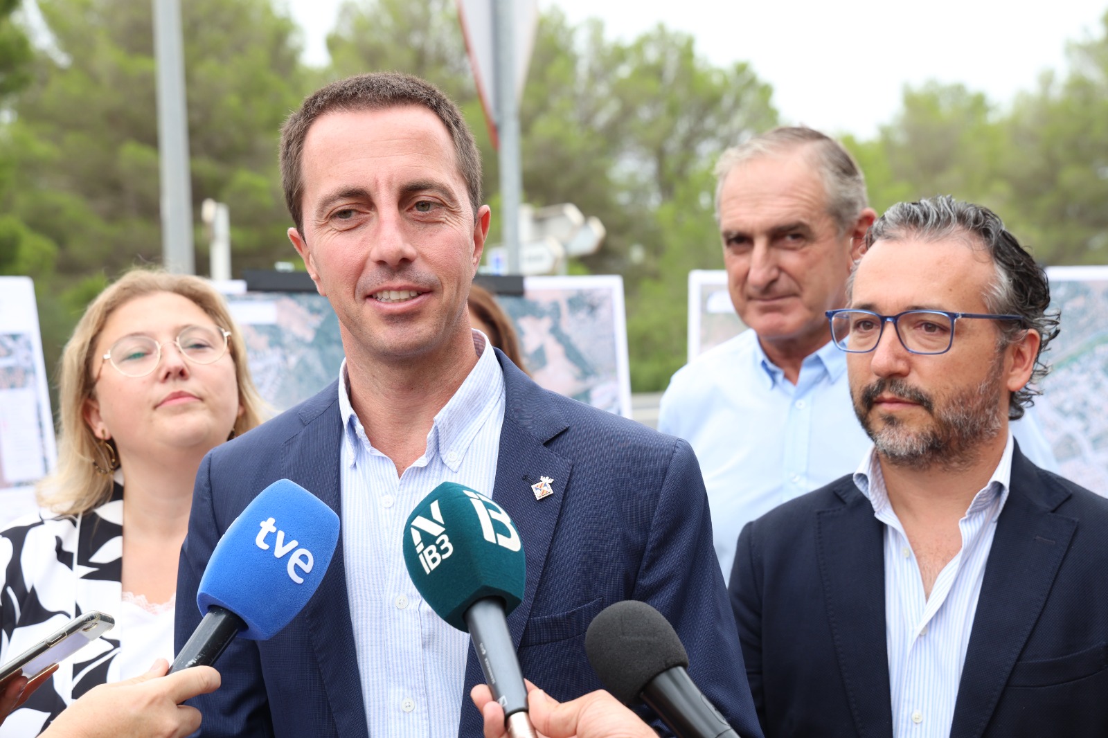 El president Galmés atén els mitjans