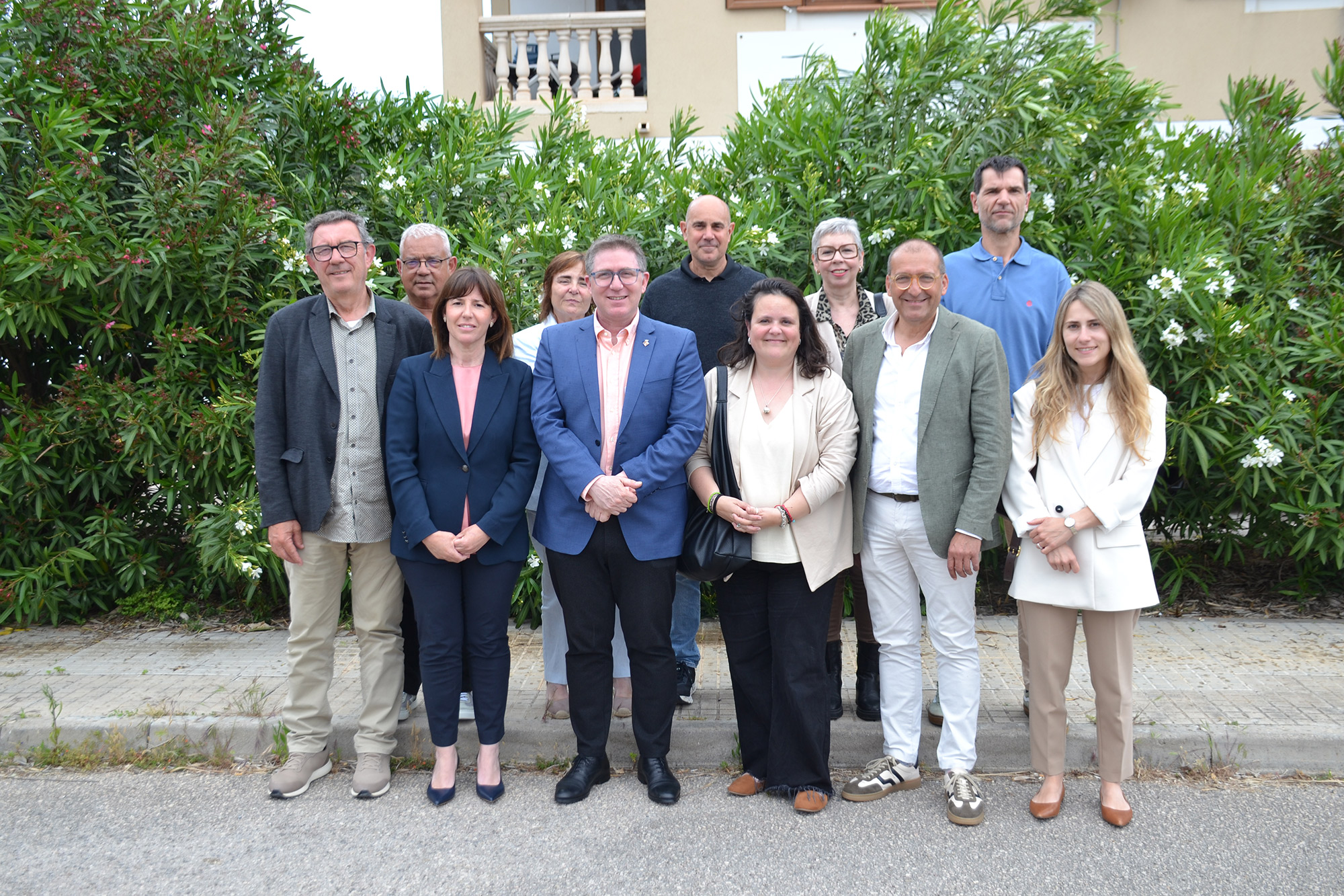 Imágenes con los representates del sector hotelero