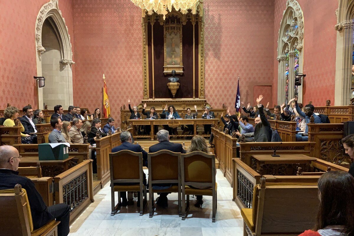 Instante del debate del presupuesto.
