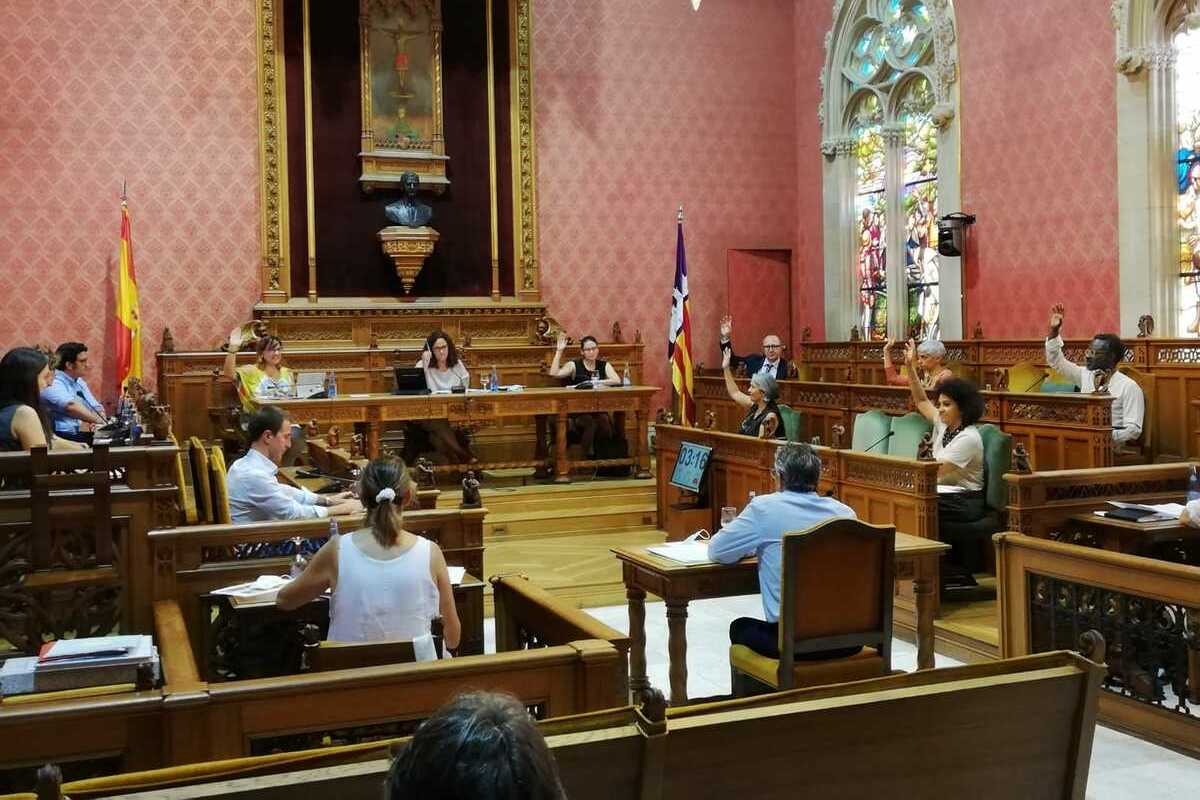 Momento de la aprobación del PIAT en el Ple del Consell.