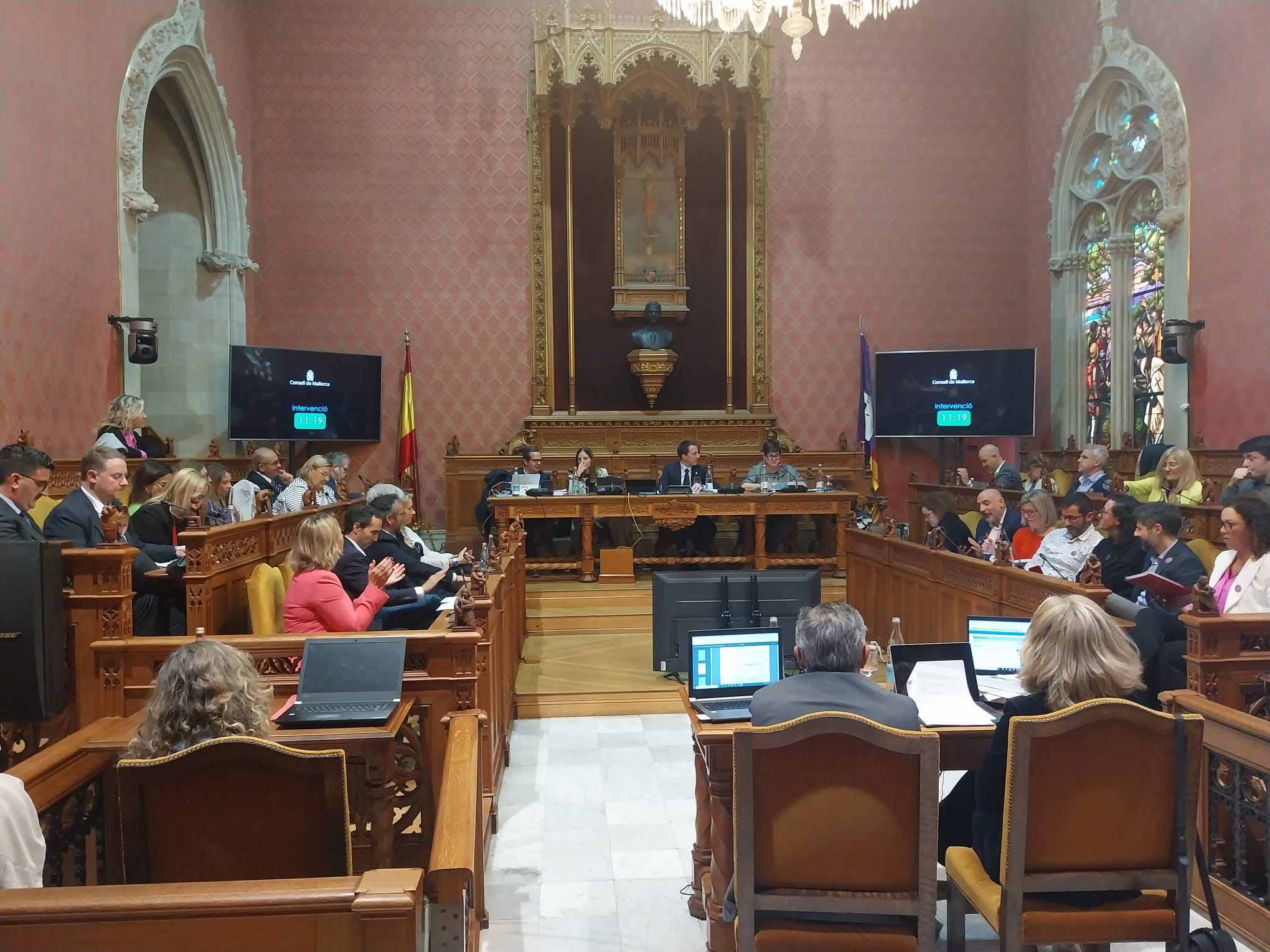 Ple de aprobación inicial de los presupuestos del Consell de Mallorca para 2024.