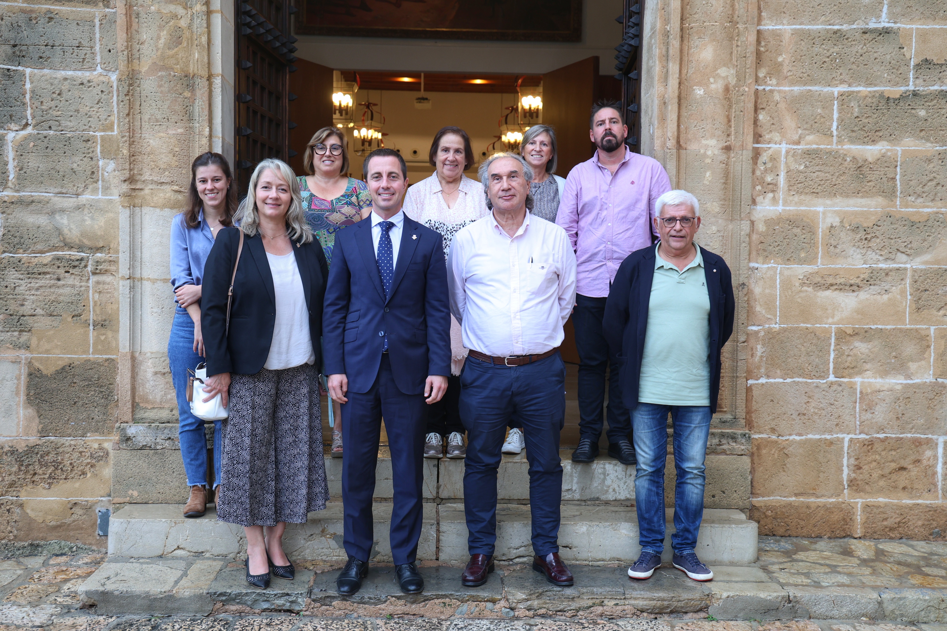 Visita del presidente Galmés a Pollença.