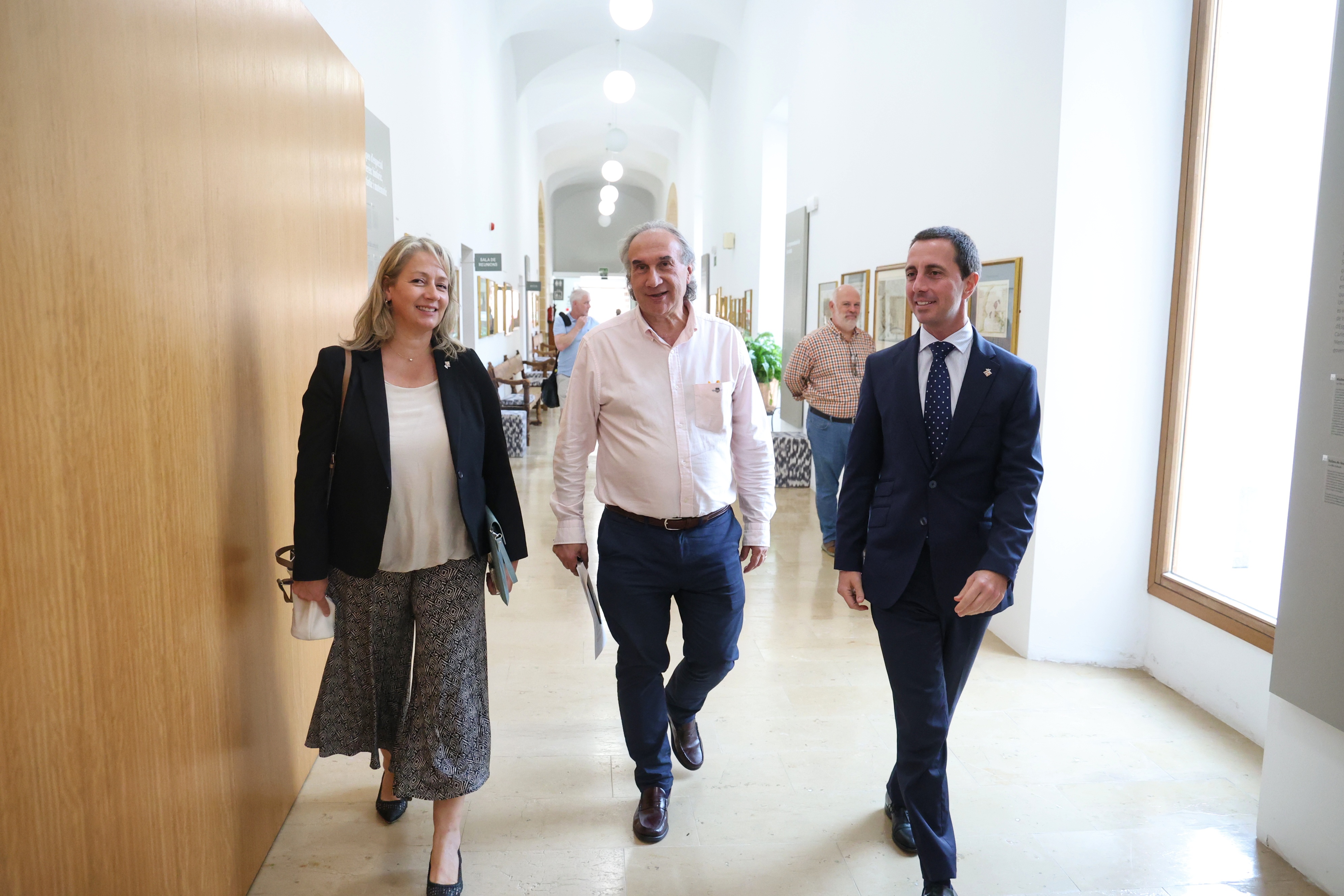Visita del presidente Galmés a Pollença.