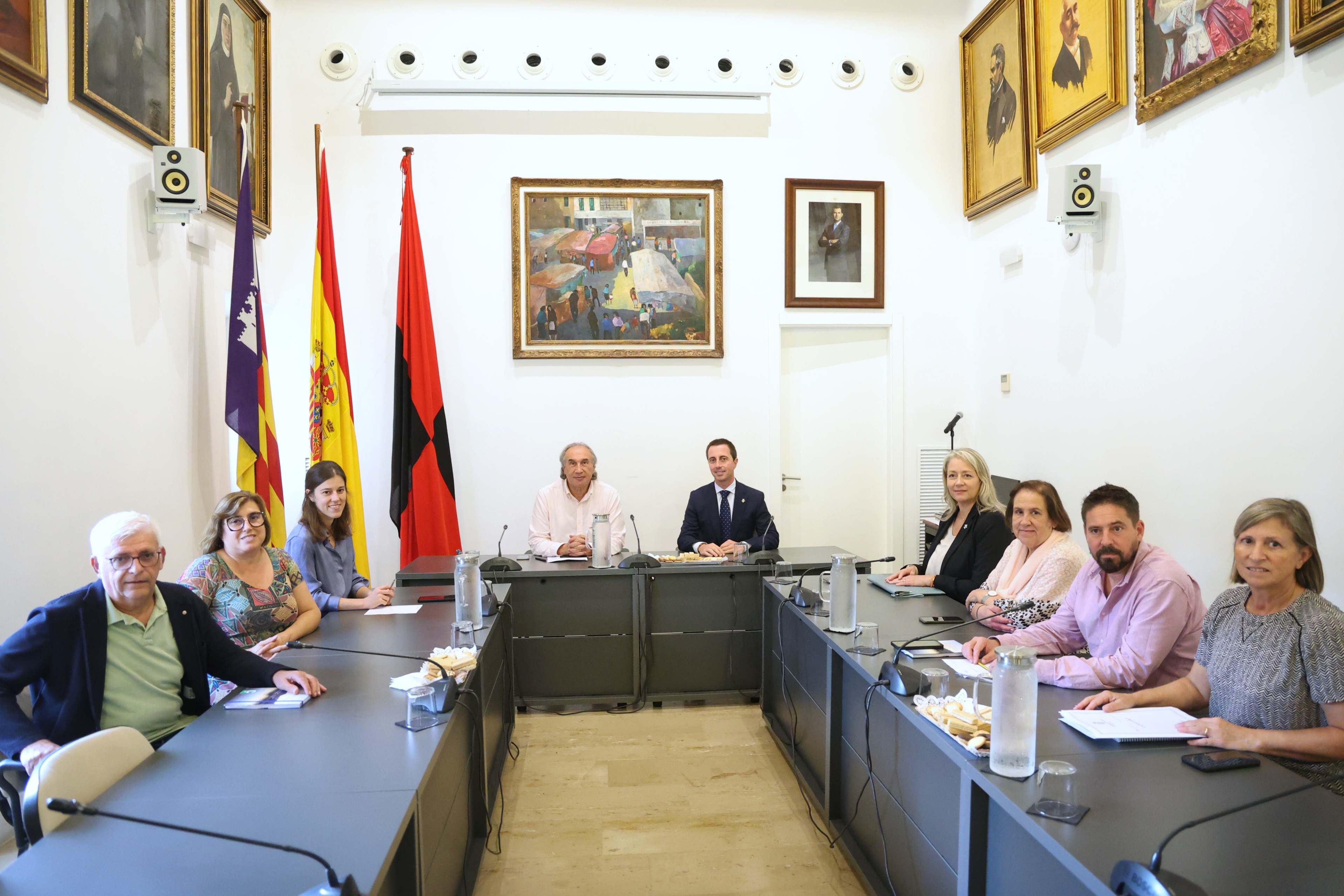 Visita del presidente Galmés a Pollença.