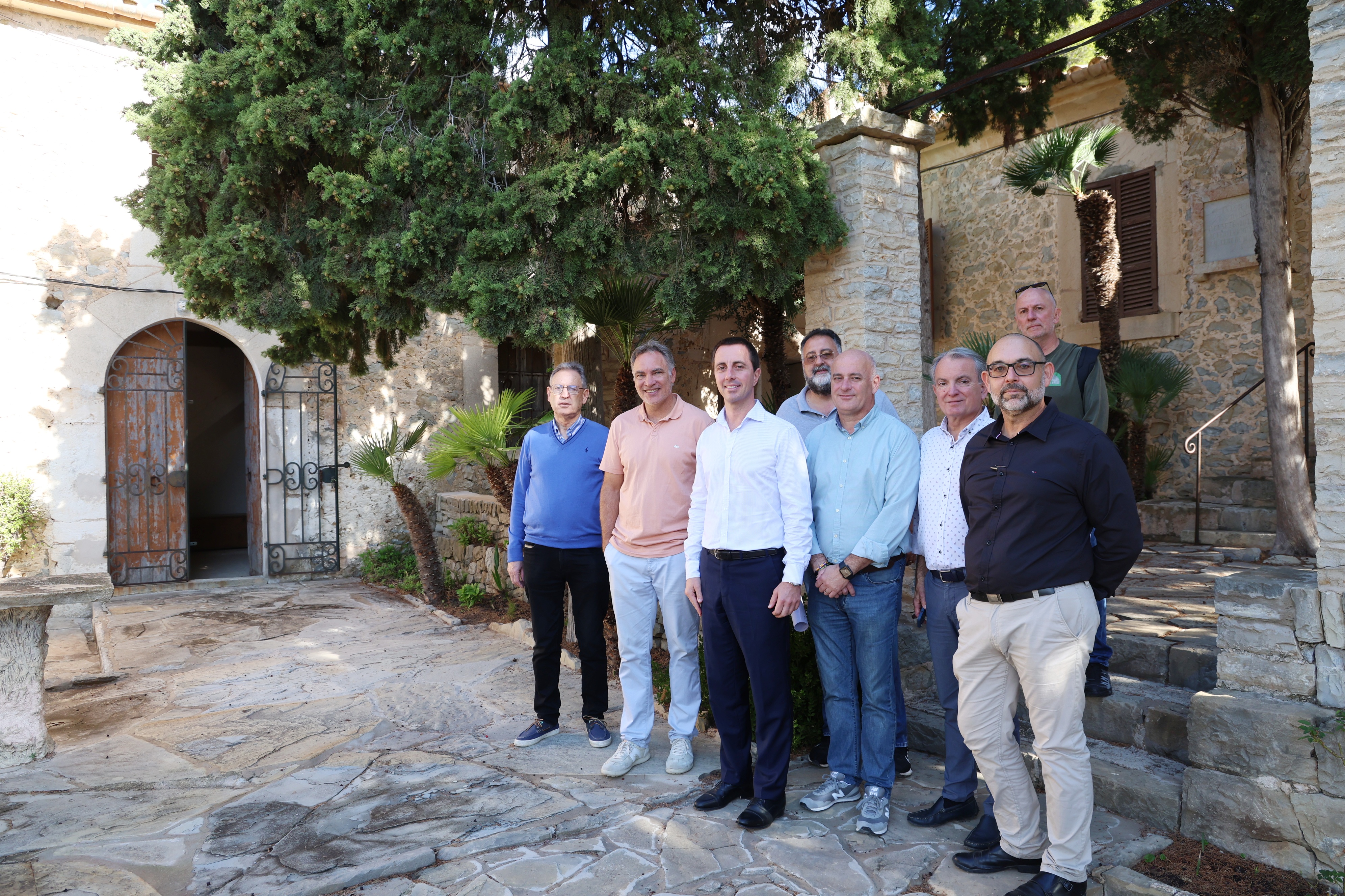 Visita del presidente Galmés a Pollença.
