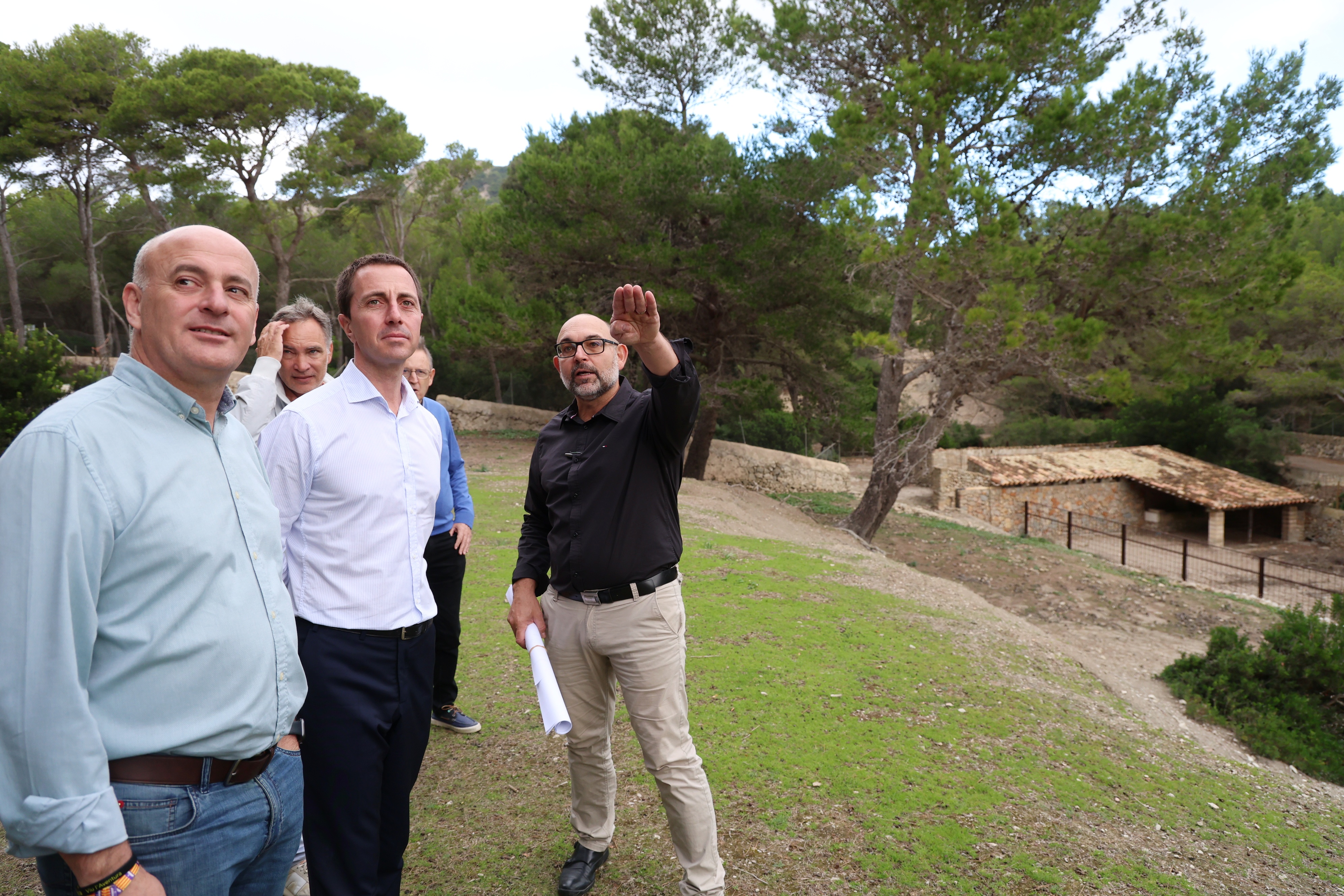 Visita del presidente Galmés a Pollença.
