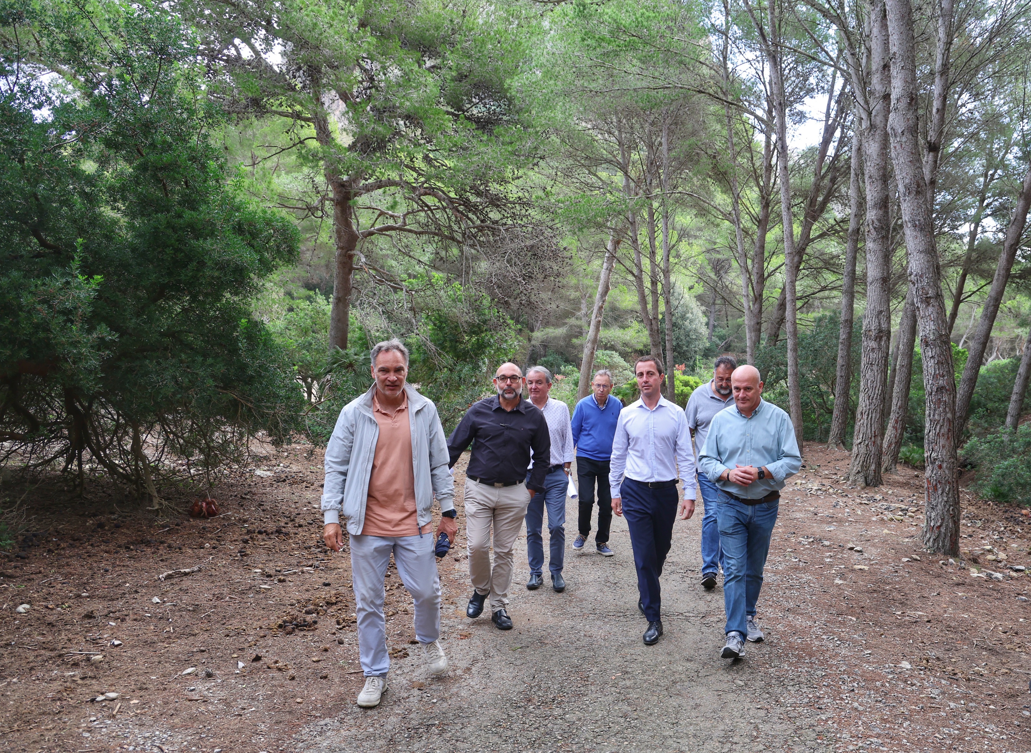 Visita del presidente Galmés a Pollença.