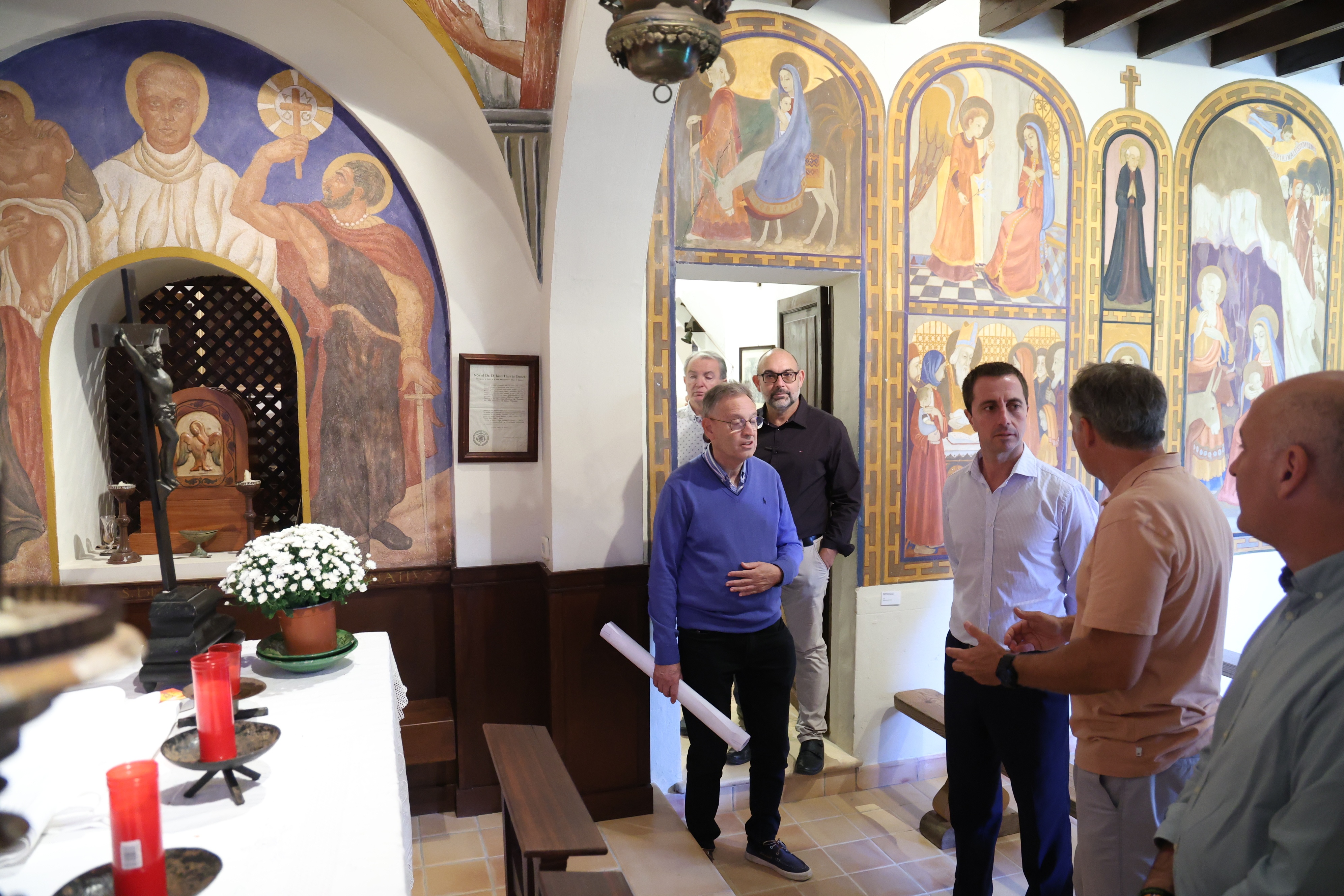 Visita del presidente Galmés a Pollença.