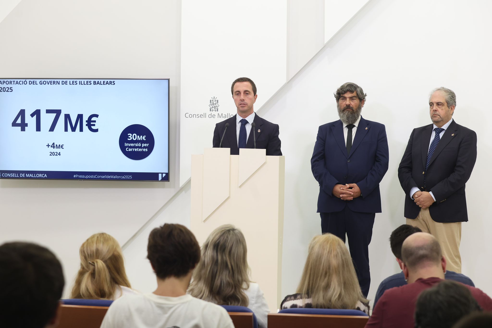 Presentació dels pressuposts del Consell de Mallorca per al 2025.
