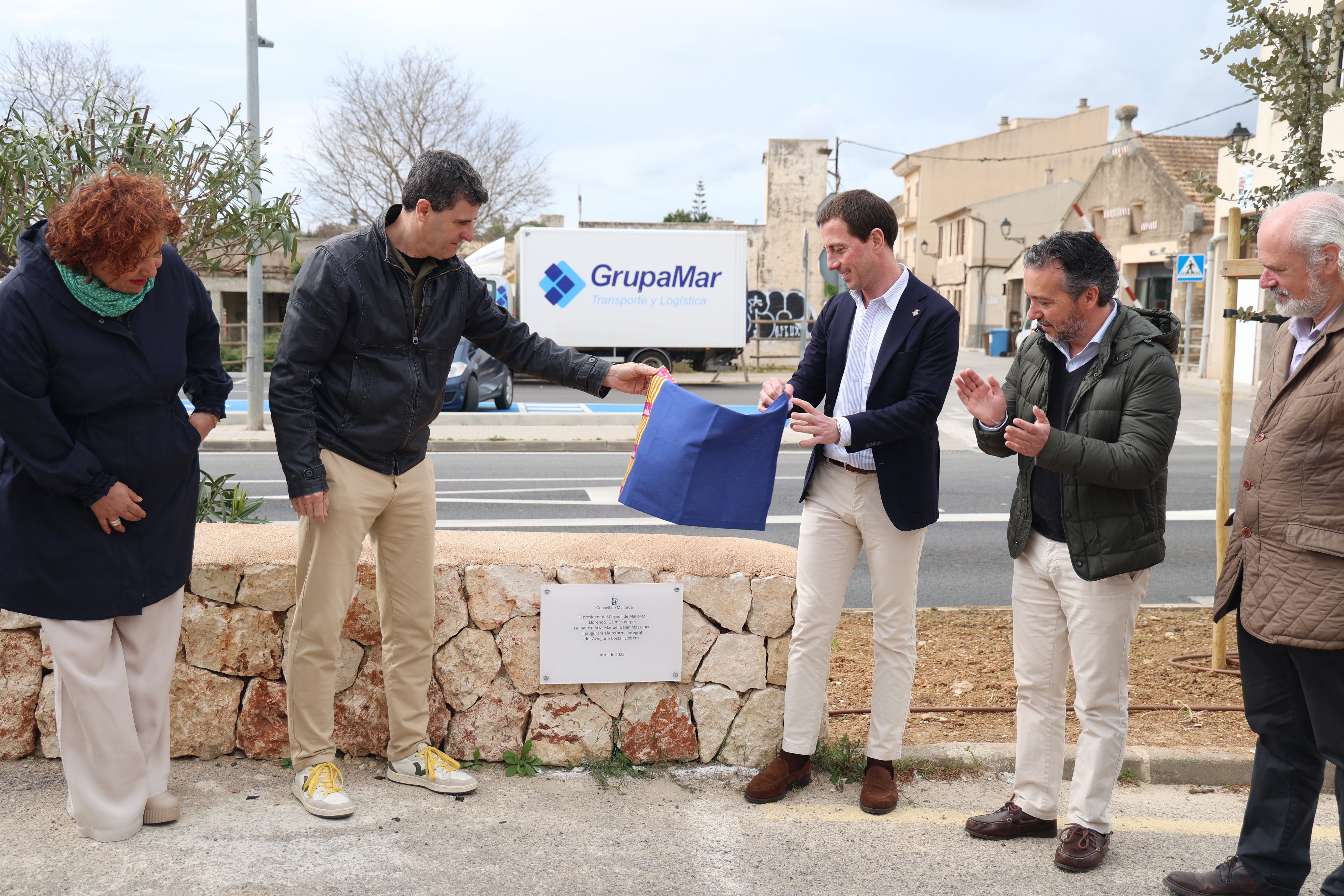 Inauguració de l'avinguda Costa i Llobera a Artà.