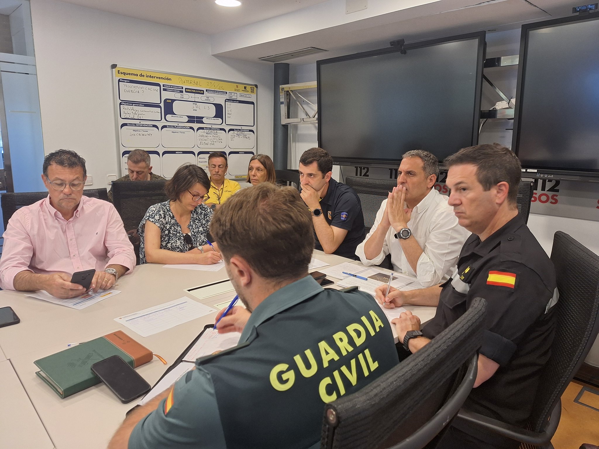 Simulacro de los cuerpos de seguridad de las Illes Balears y la UME.