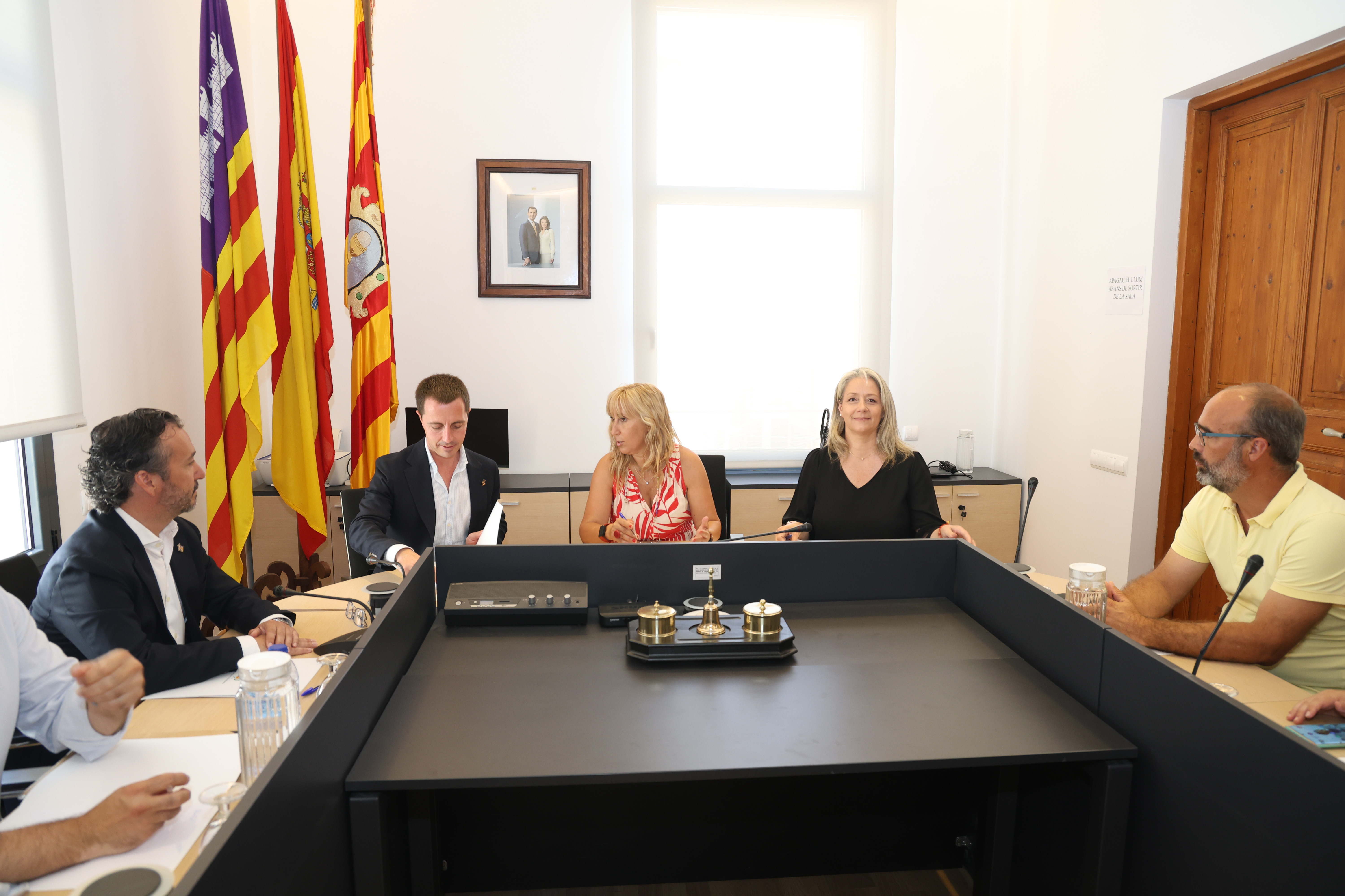 Reunión en el Ayuntamiento de Felanitx.