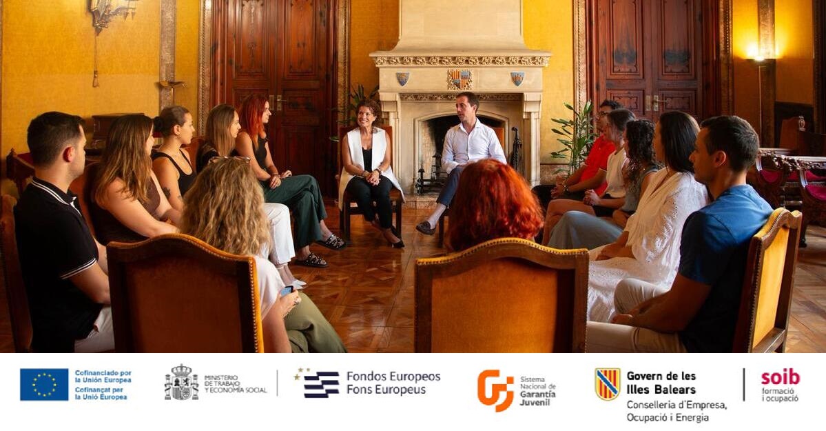 El president Galmés dona la benvinguda als onze joves qualificats que s’incorporen al Consell de Mallorca i a l’IMAS.