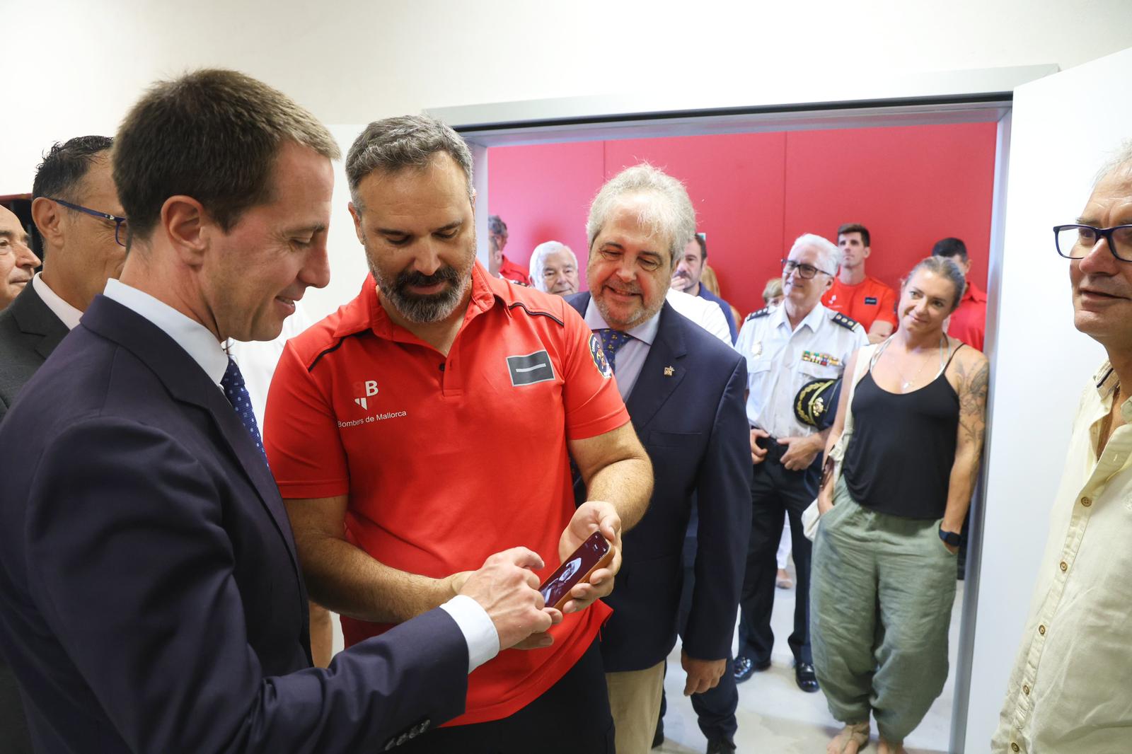 Inauguració del nou parc dels Bombers de Mallorca a Manacor.