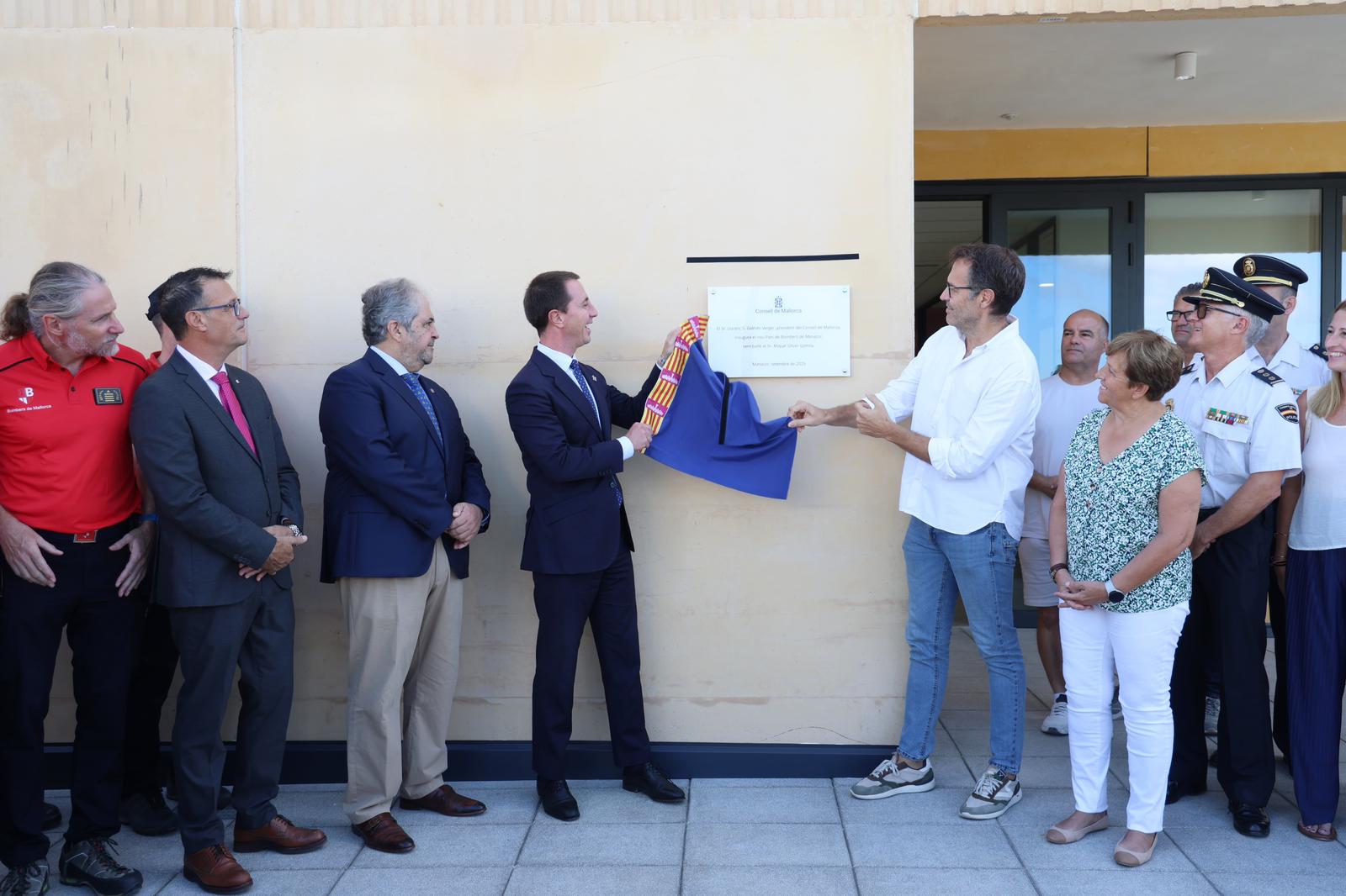 Inauguració del nou parc dels Bombers de Mallorca a Manacor.