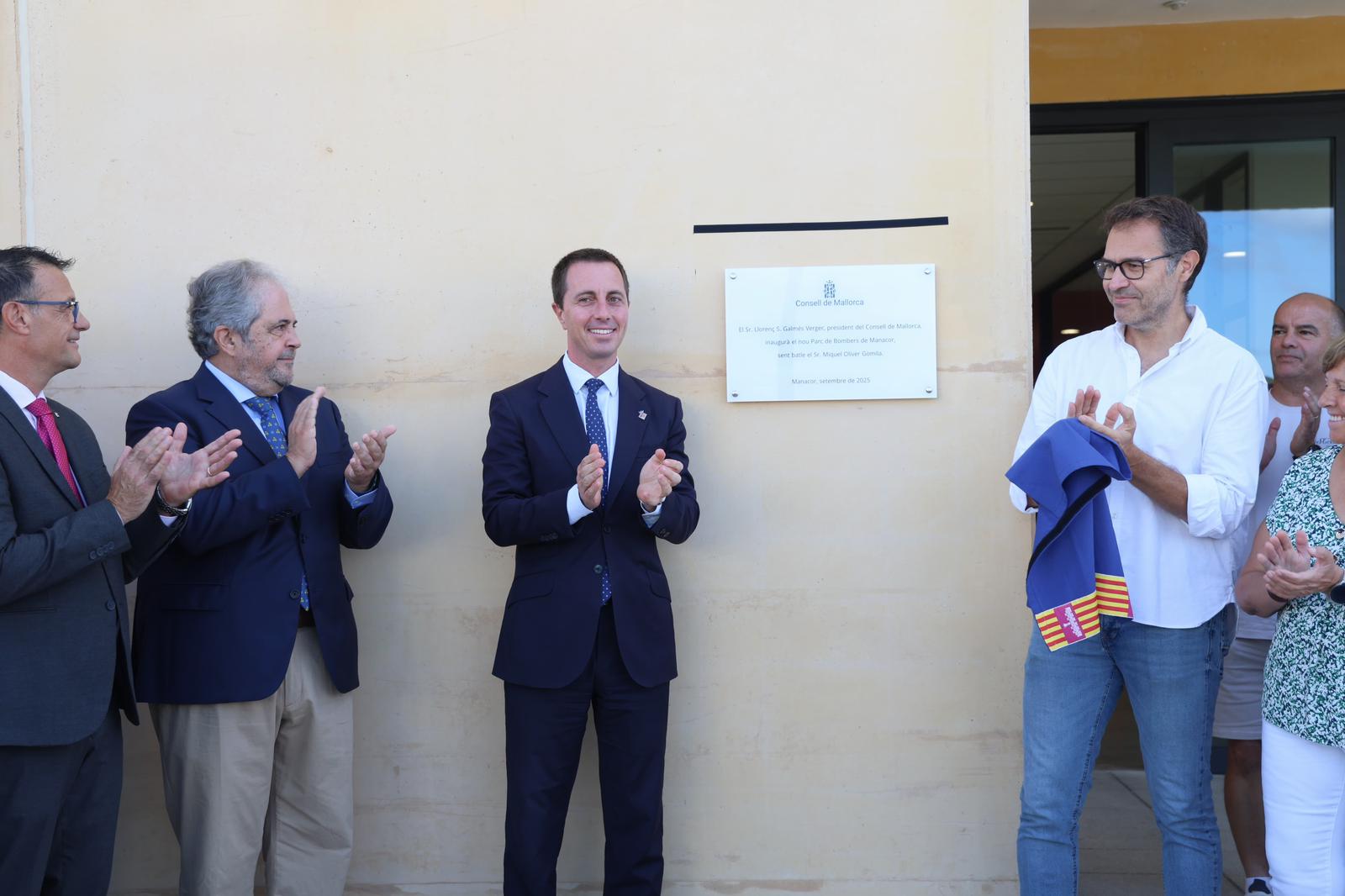 Inauguració del nou parc dels Bombers de Mallorca a Manacor.