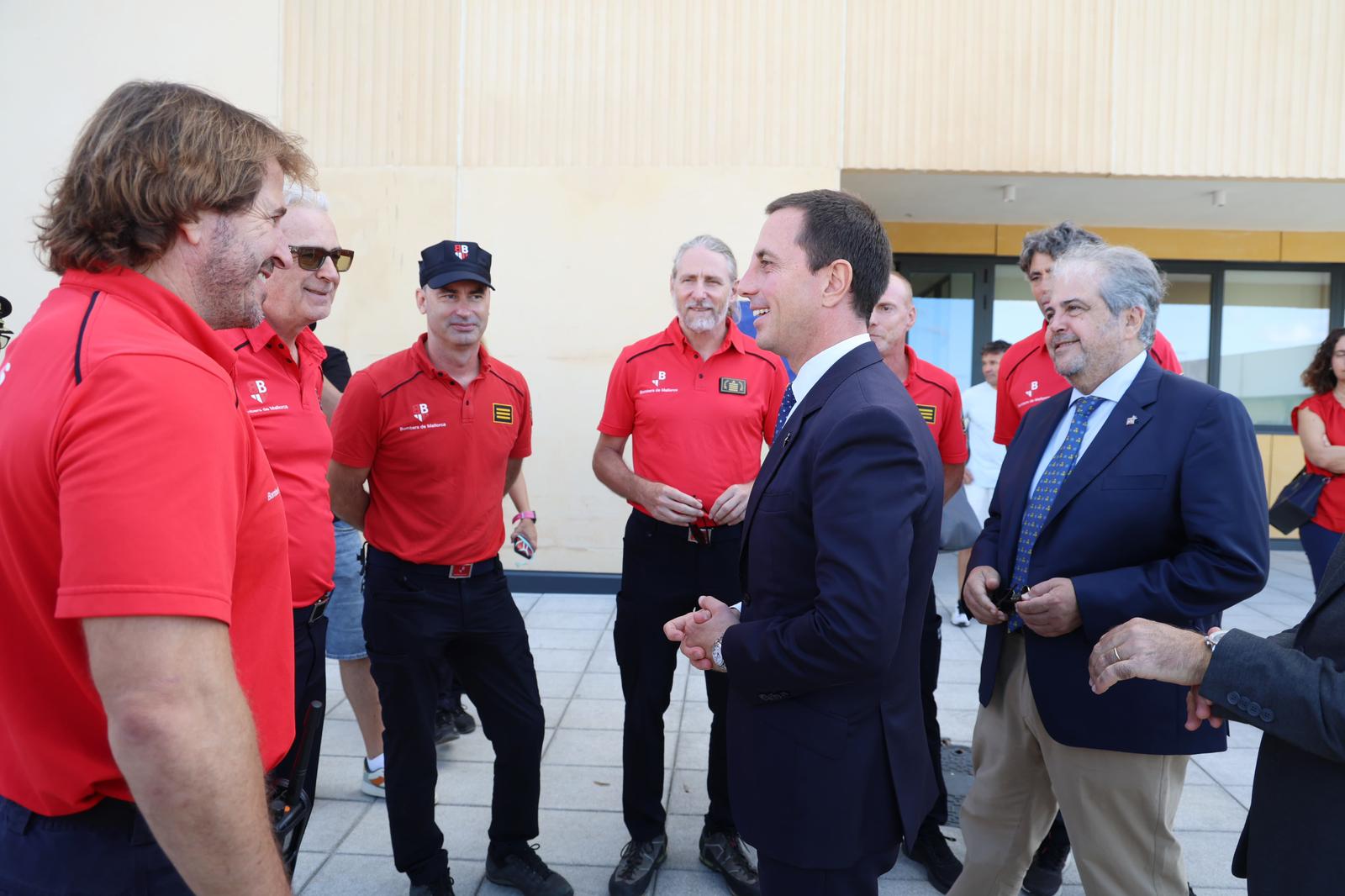 Inauguració del nou parc dels Bombers de Mallorca a Manacor.
