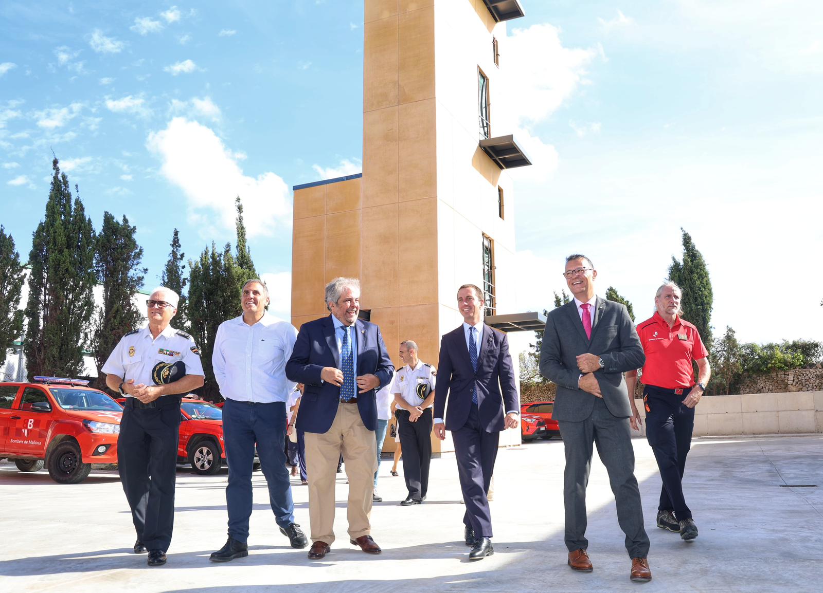 Inauguració del nou parc dels Bombers de Mallorca a Manacor.