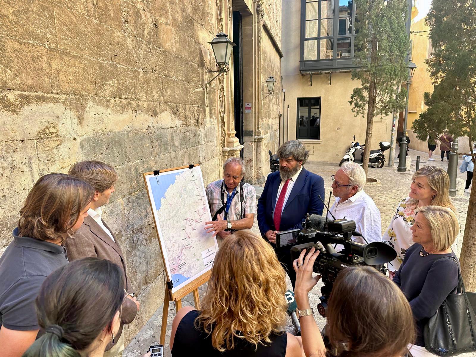Presentació del traçat de la nova ruta senderista del Camí de Santiago des de Mallorca.