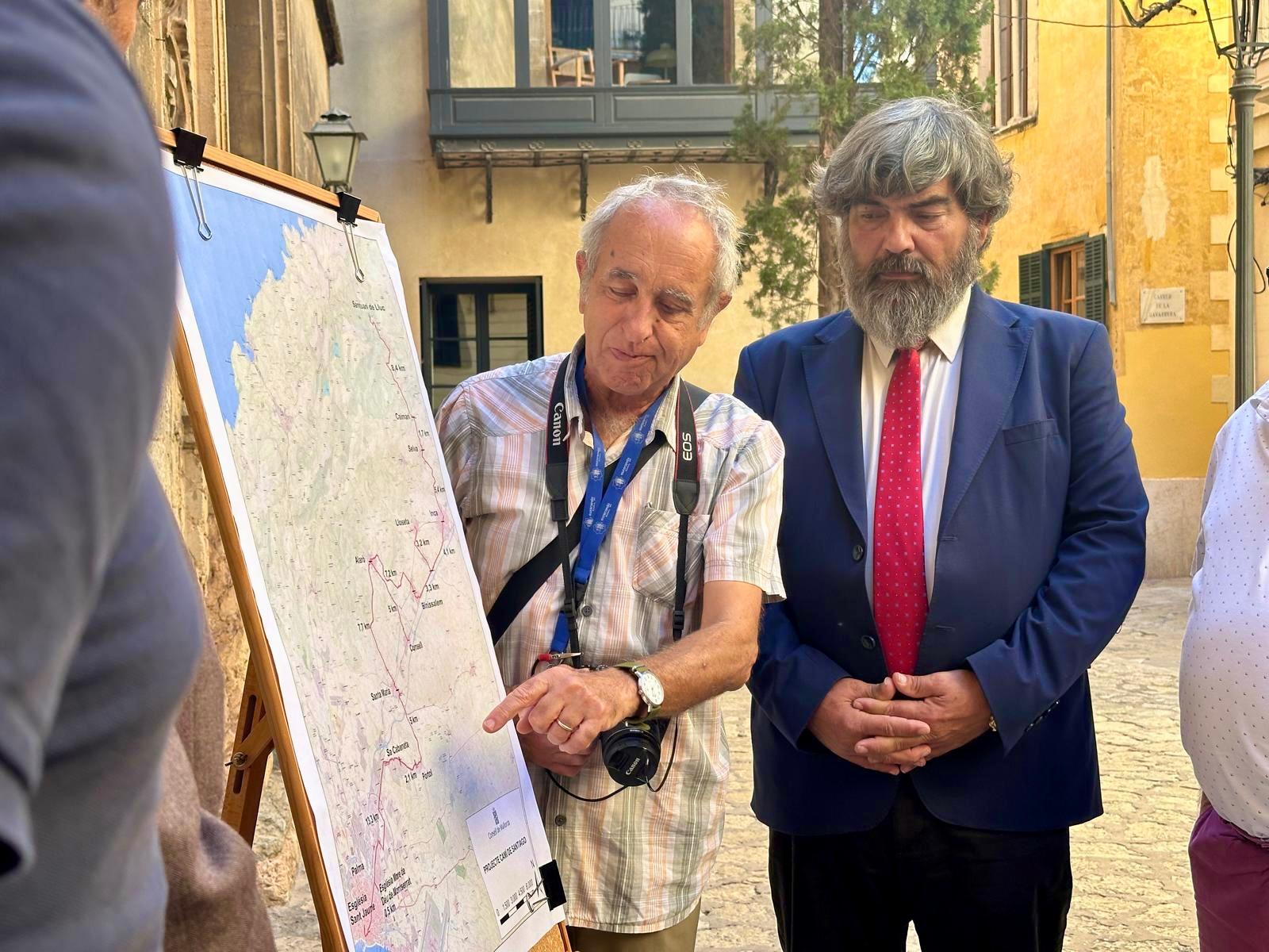 Presentació del traçat de la nova ruta senderista del Camí de Santiago des de Mallorca.