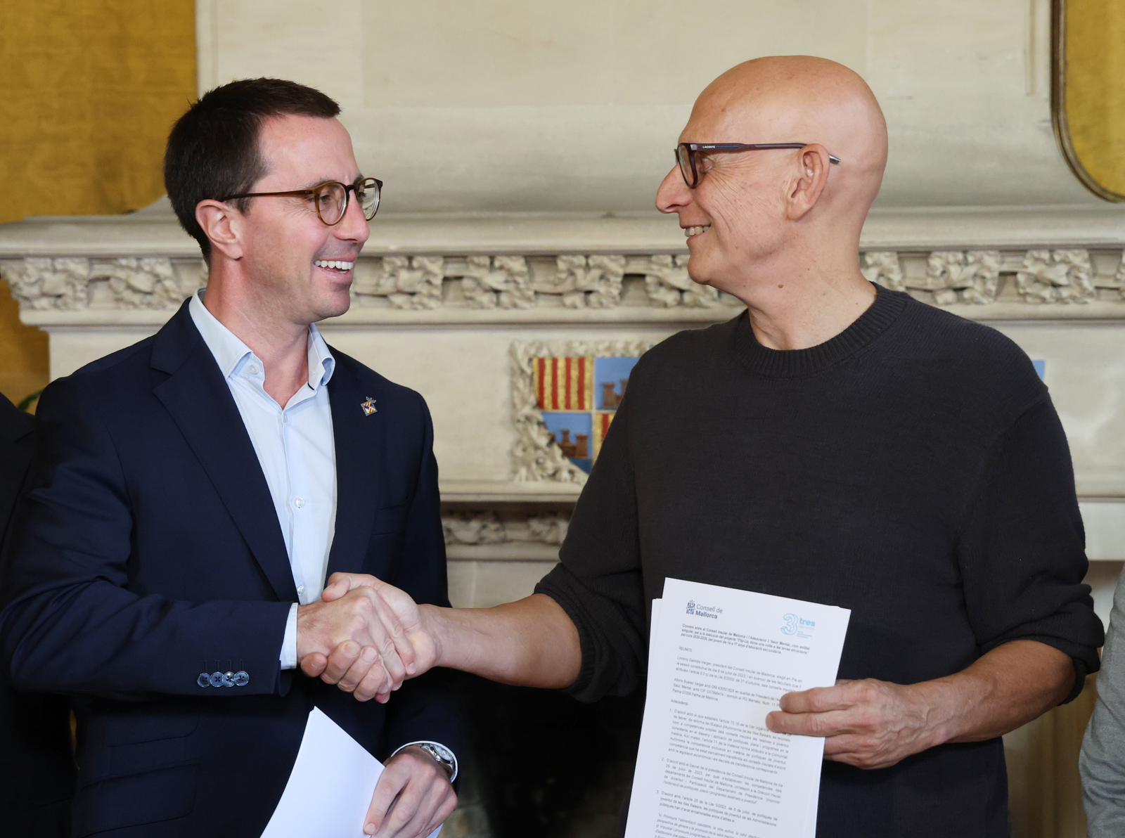 Signatura del conveni entre el Consell de Mallorca i 3 Salut Mental.