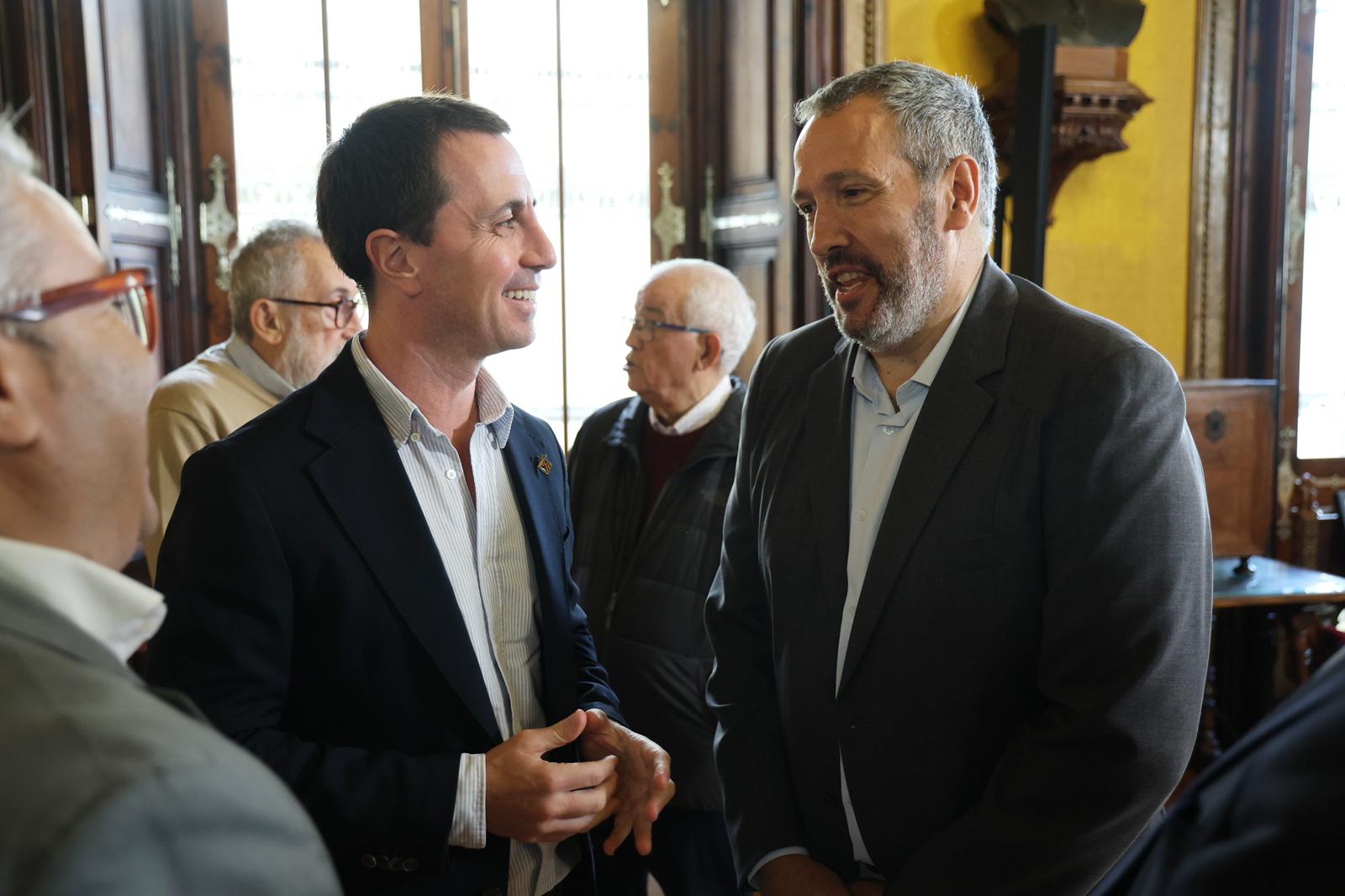 El president Galmés rep a la comitiva del Dijous Bo d'Inca.