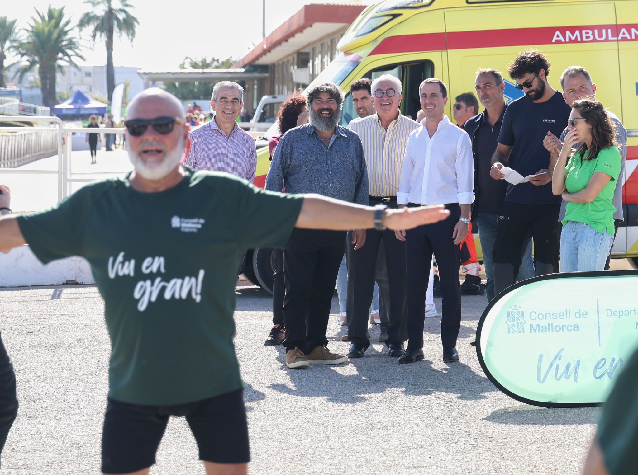 Jornada esportiva per a gent gran a l’Hipòdrom Son Pardo.