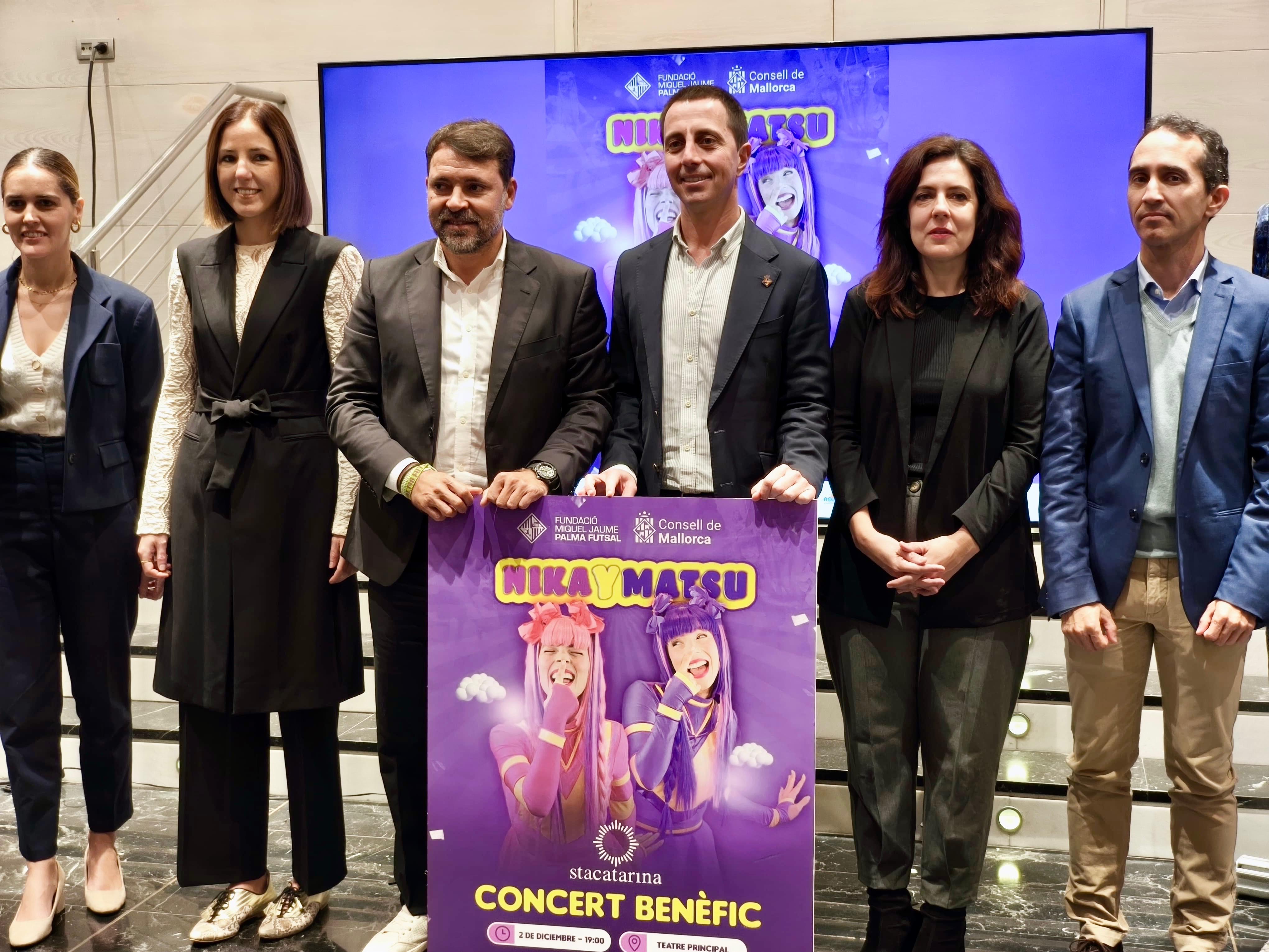 Presentació del concert solidari organitzat pel Consell de Mallorca i la Fundació Miquel Jaume–Palma Futsal.