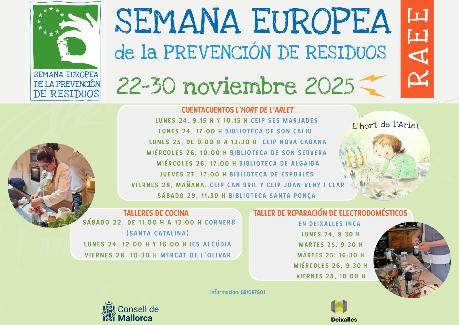 Cartel de la Semana Europea de Prevención de Residuos.