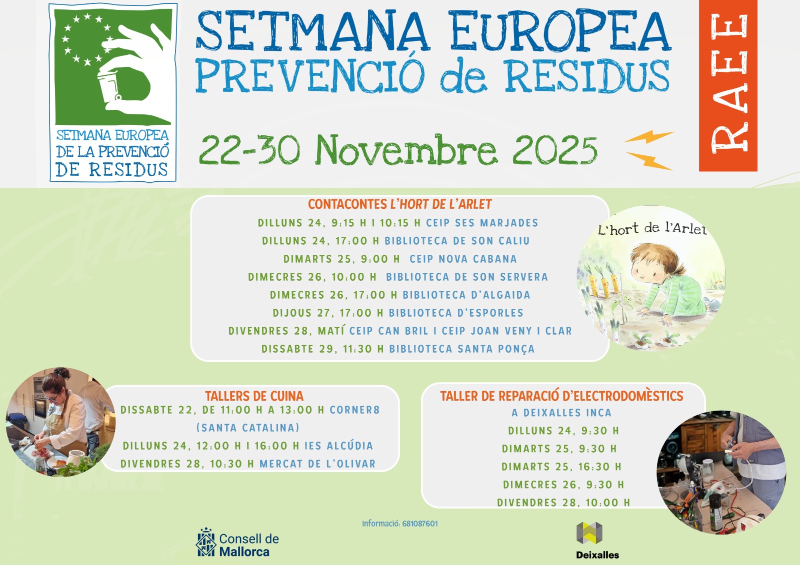 Cartell de la Setmana Europea de Prevenció de Residus.