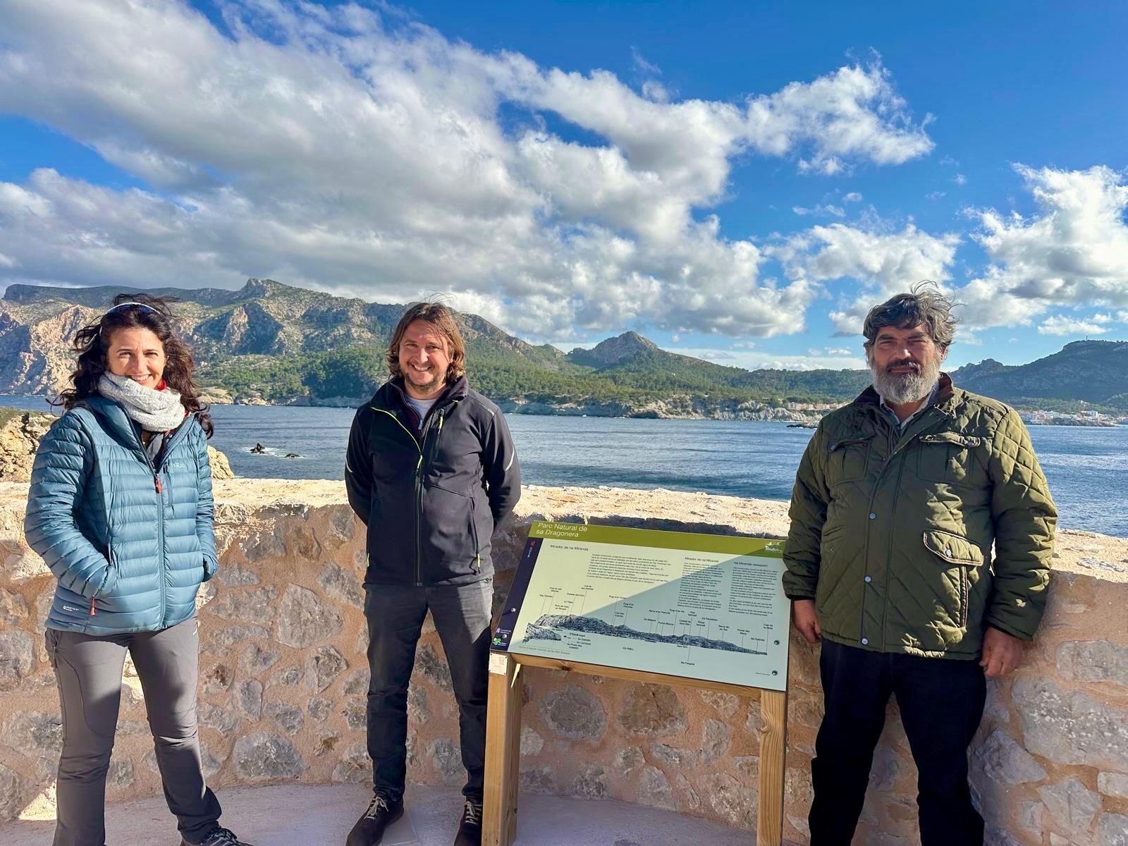 El nou mirador de na Miranda a sa Dragonera.