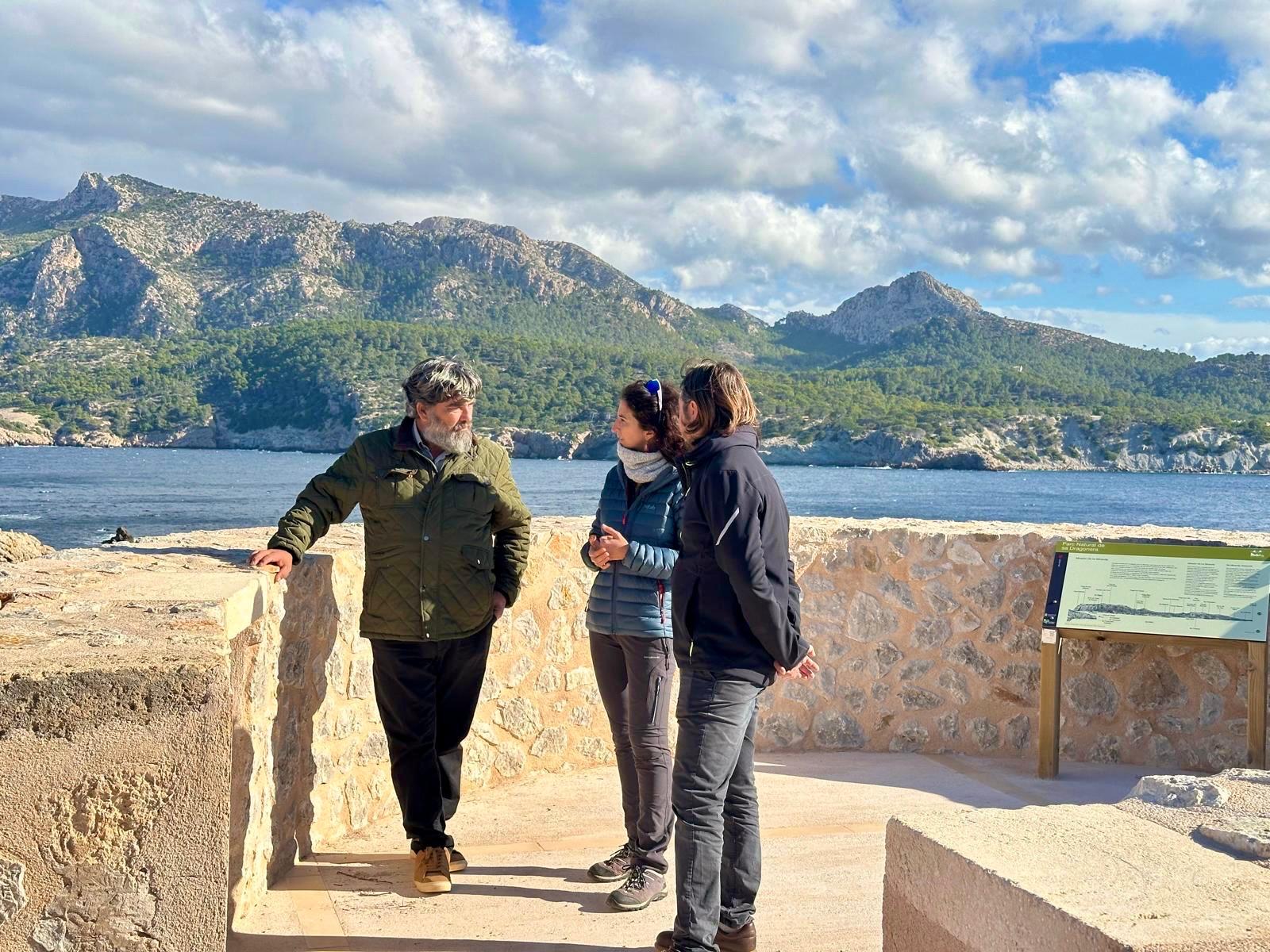 El nou mirador de na Miranda a sa Dragonera.