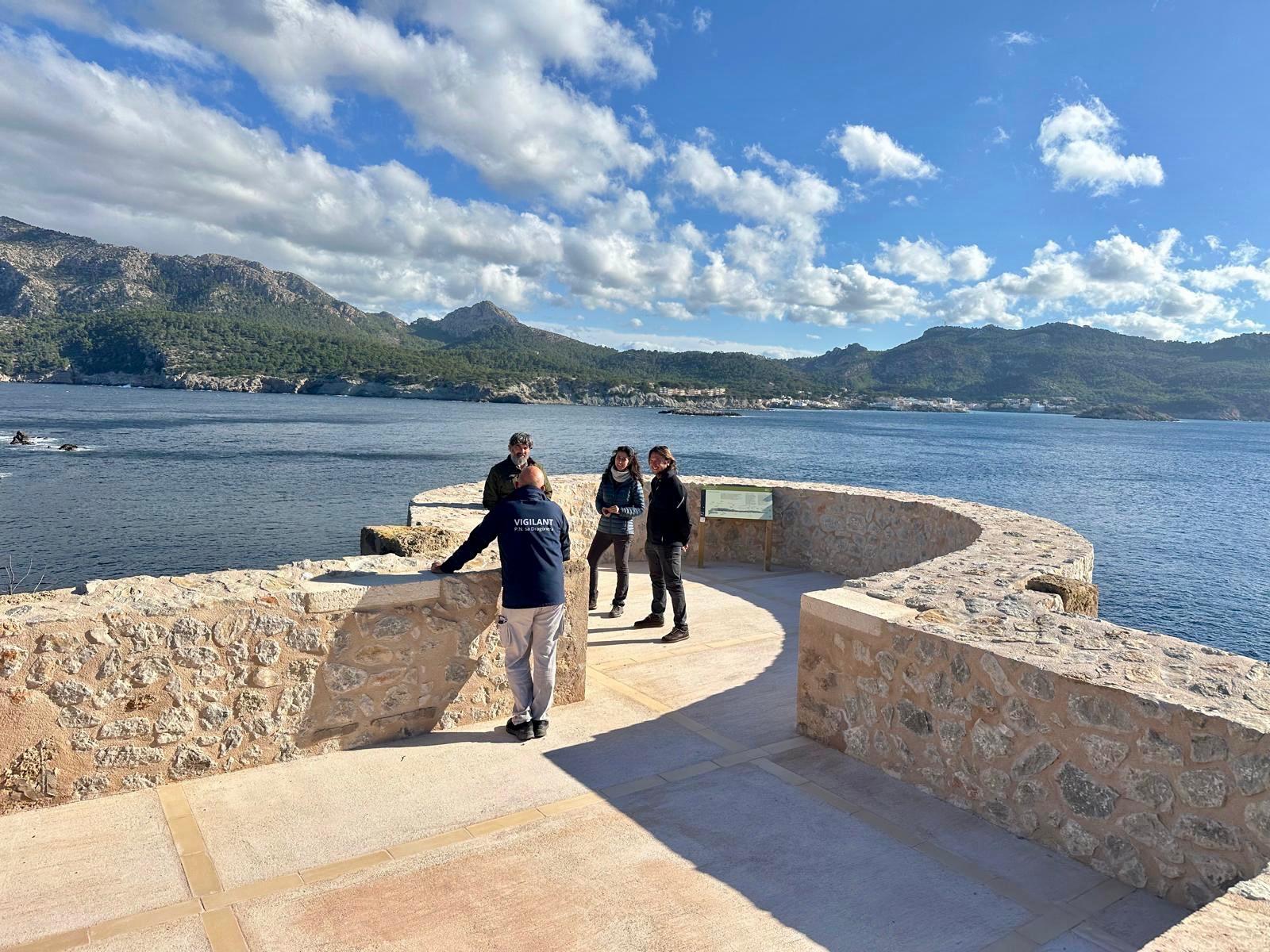 El nou mirador de na Miranda a sa Dragonera.