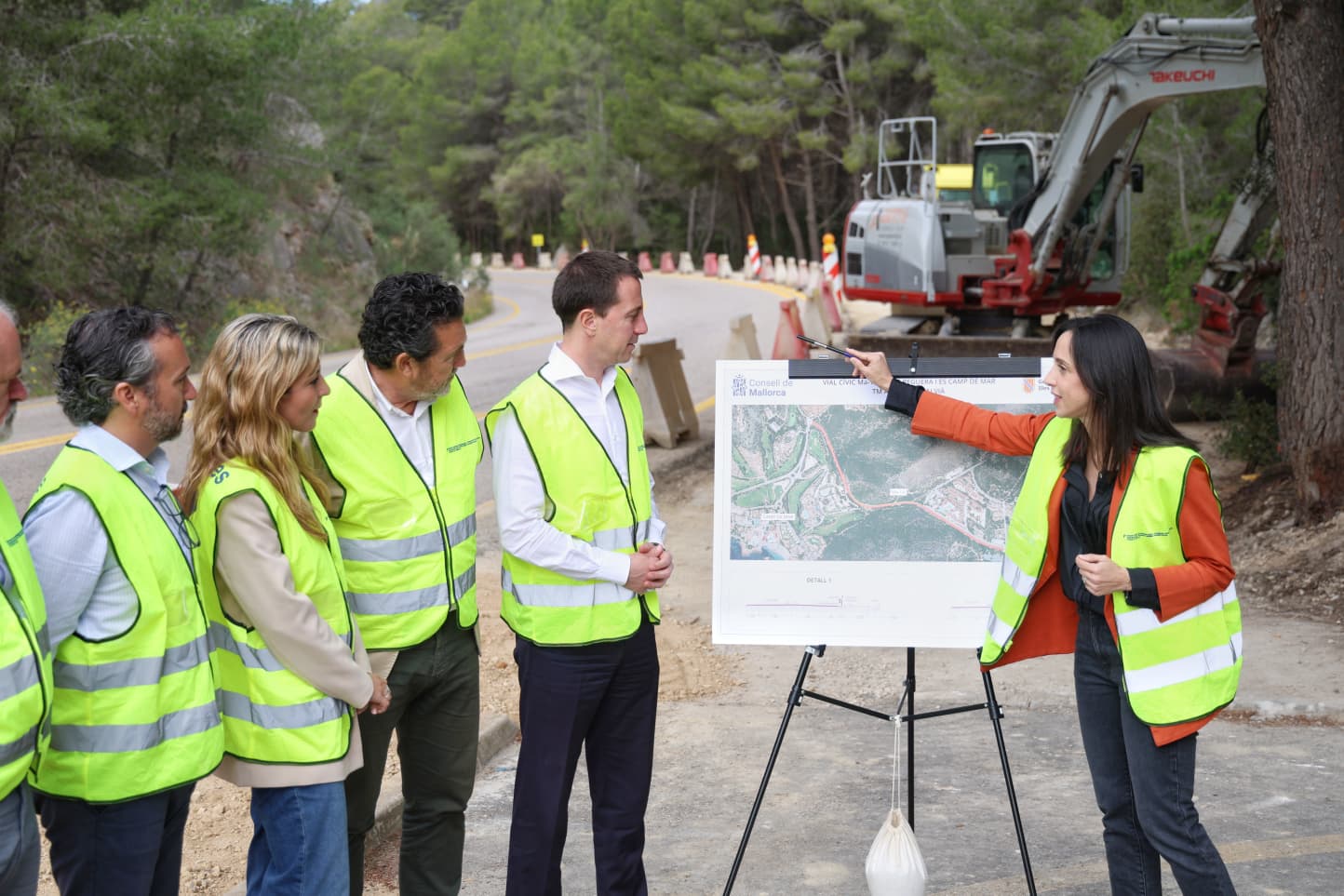 Inici de les obres del vial cívic entre Peguera i Camp de Mar.