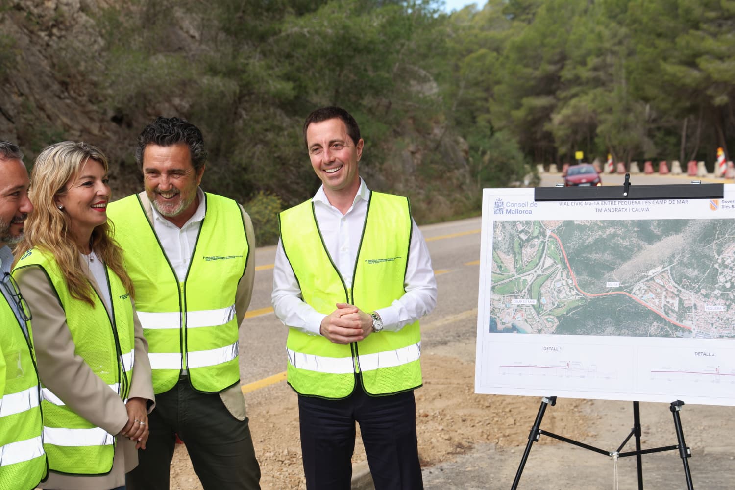 Inici de les obres del vial cívic entre Peguera i Camp de Mar.