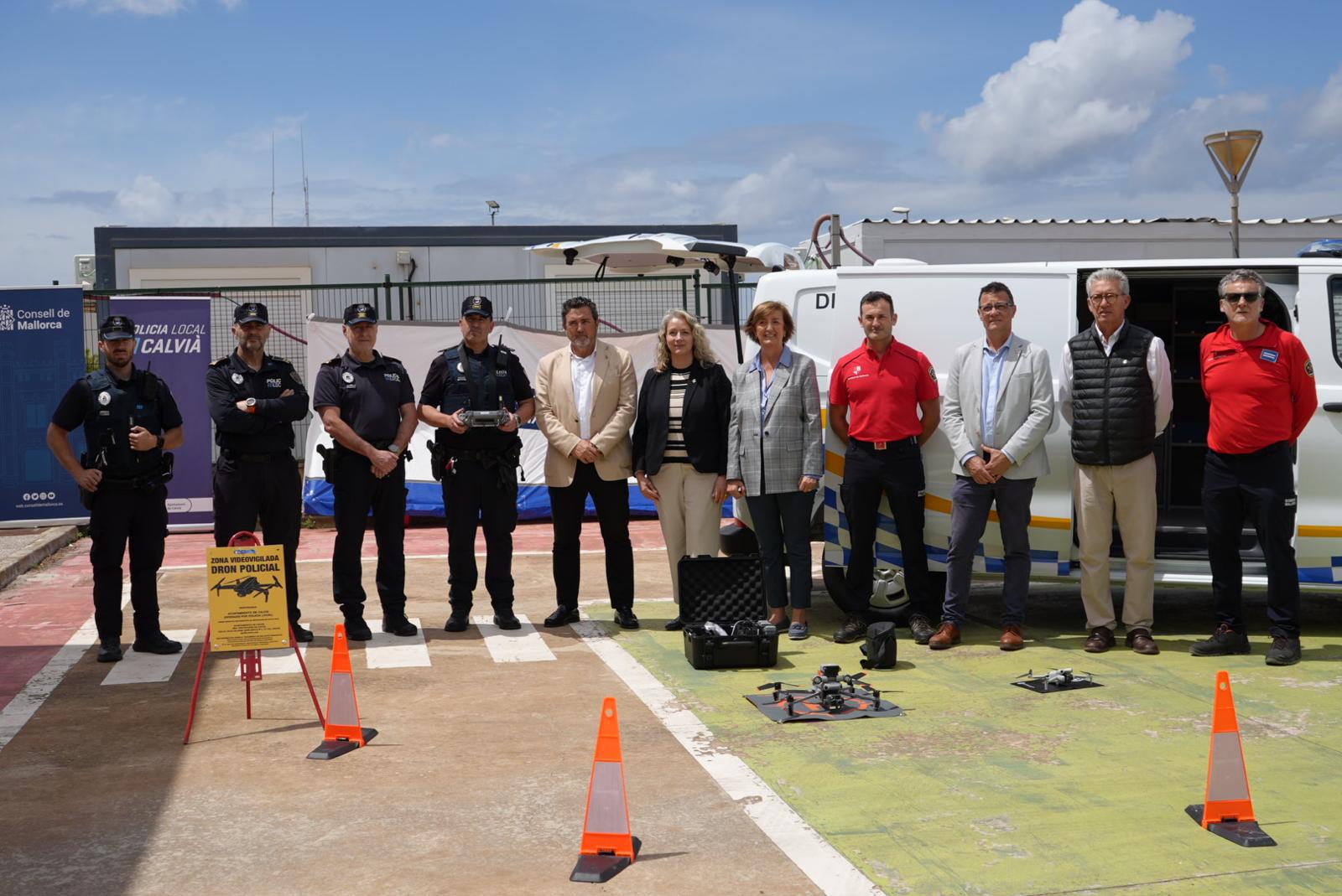 Presentación de la Unidad de Drones de la Policía Local de Calvià.