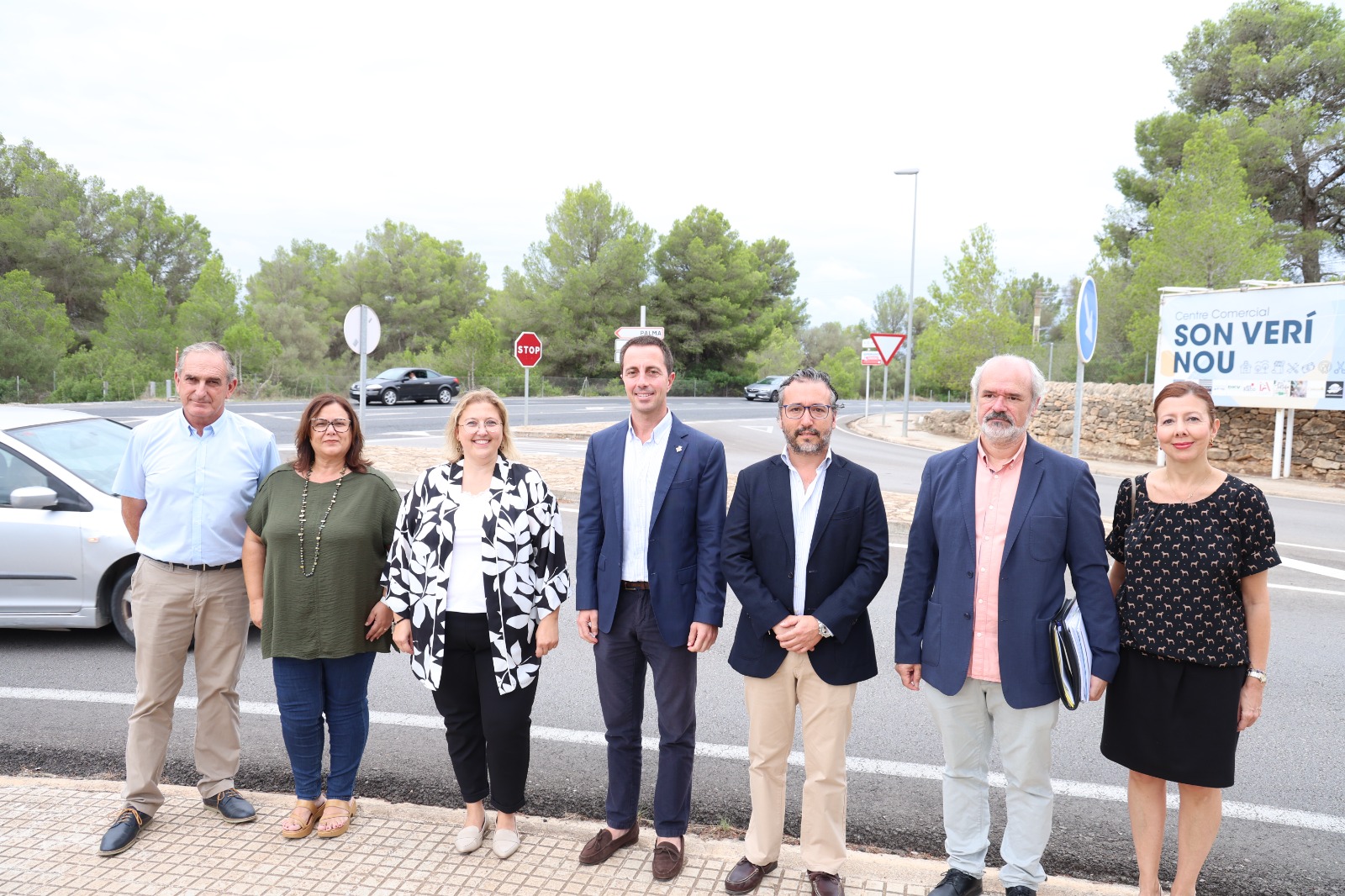 El president Galmés, el conseller Fernando Rubio i la batlessa de Llucmajor han presentat el nou vial