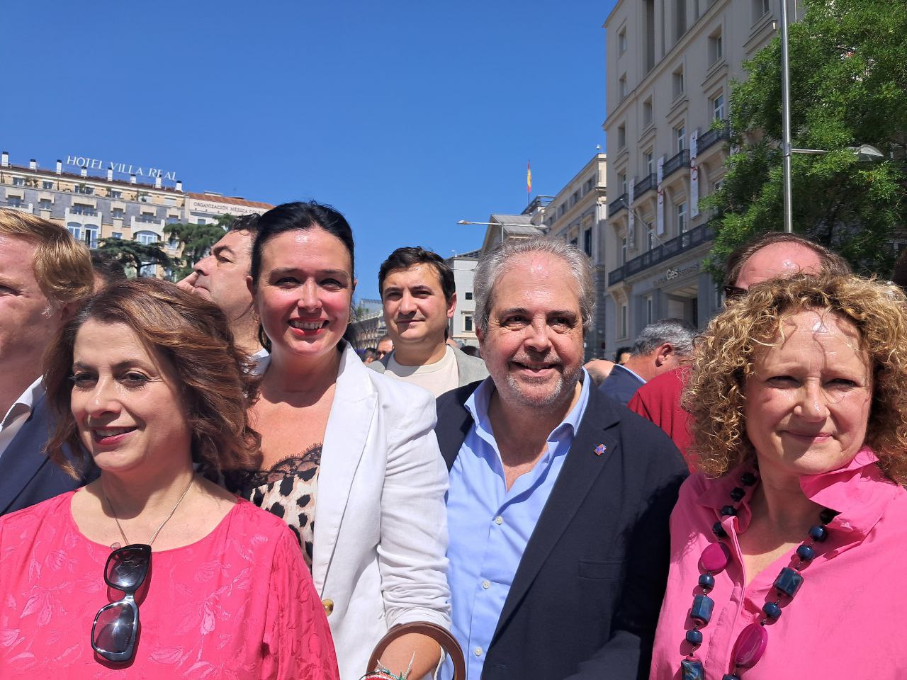 El conseller d'Hisenda i Funció Pública, Rafel Bosch, a la concentració organitzada per la FEMP a Madrid.
