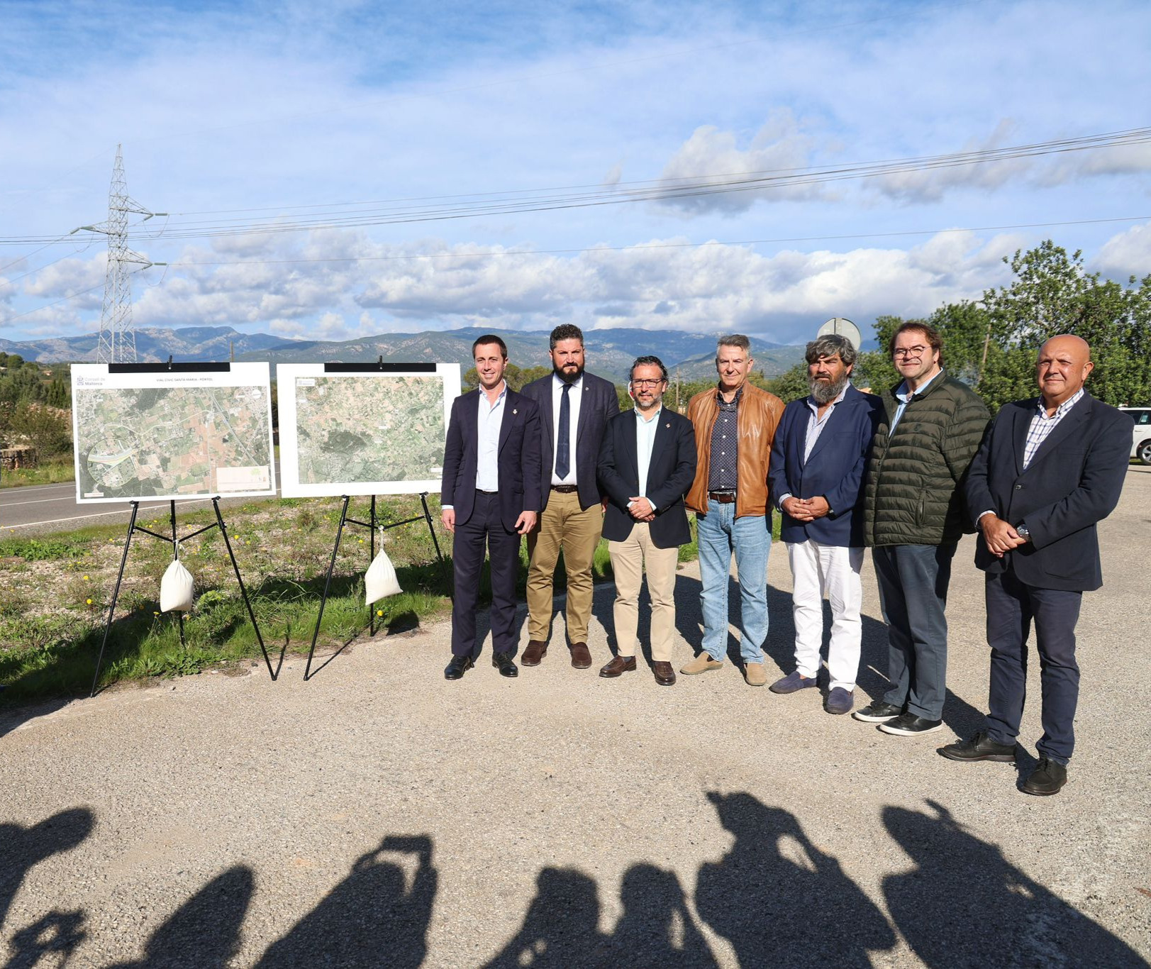 Dia de la presentació del projecte del Vial Cívic que enllaça Pòrtol i Santa Maria.