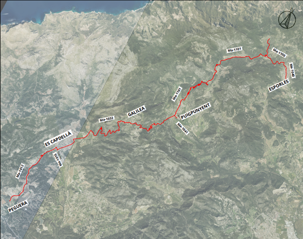 Carreteres i poblacions afectades per les obres de reforç de ferm.