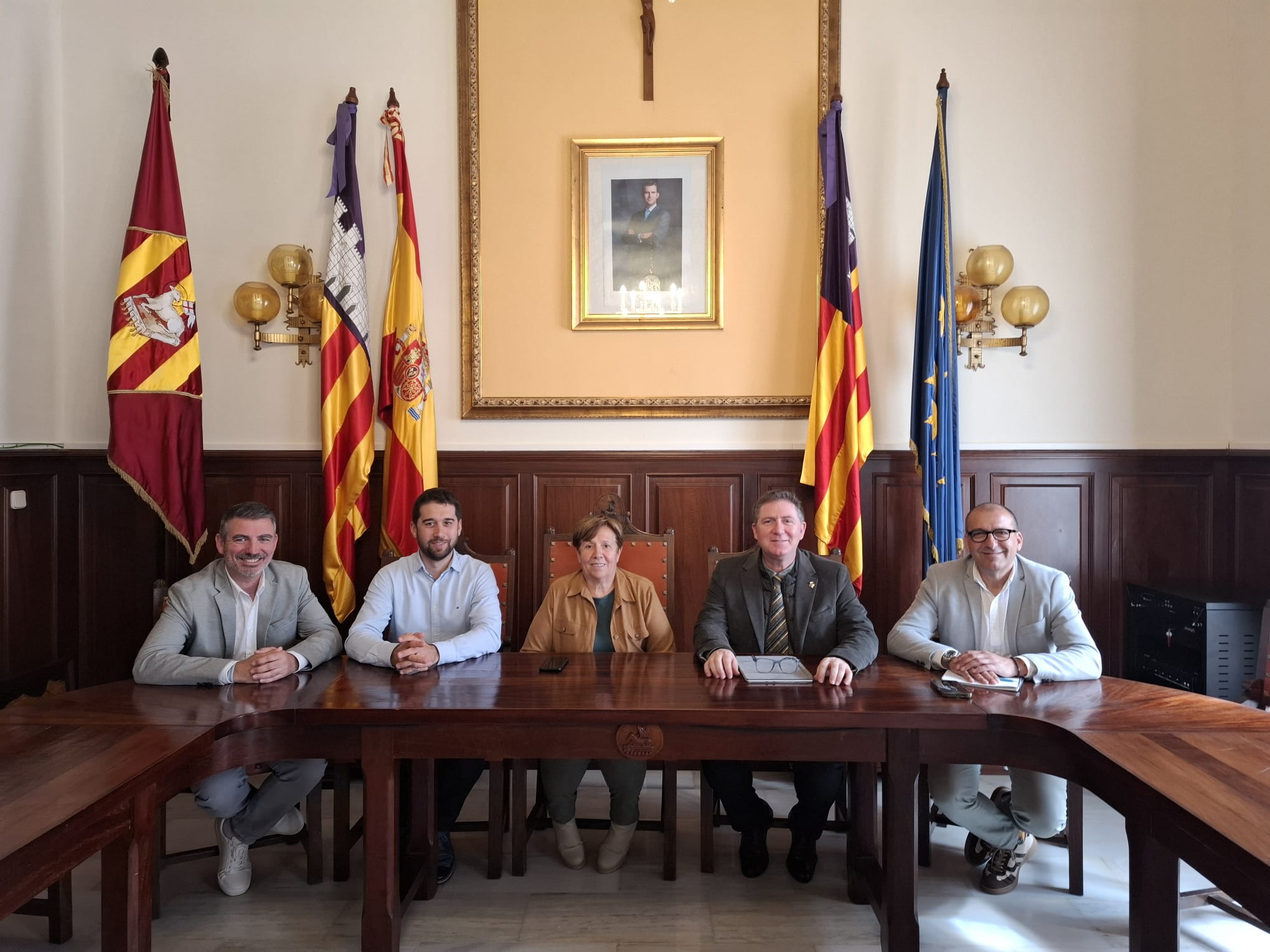 Reunió a l'Ajuntament de Santanyí 
