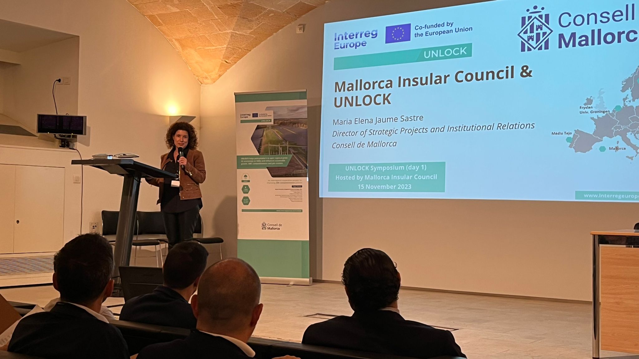 La directora insular de Proyectos Estratégicos y Relaciones Institucionales, Maria Elena Jaume, ha inaugurado las jornadas