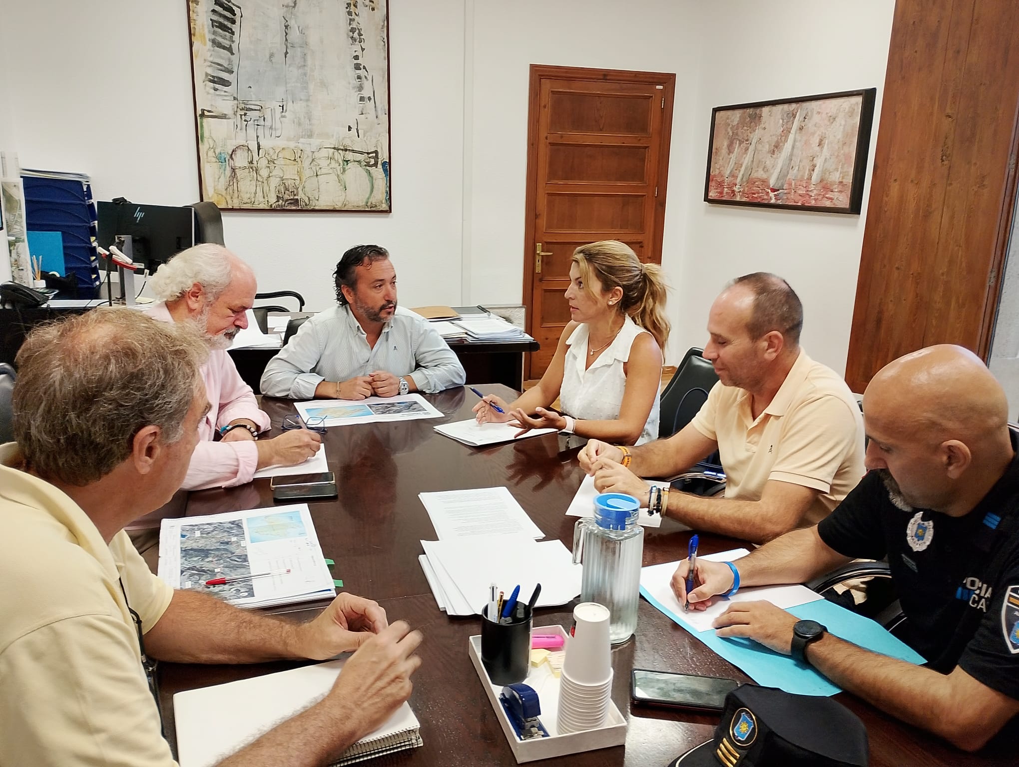 Reunion del Consell con el Ayuntamiento de Andratx para tratar ocupaciones de la via durante las obras de la Ma-1.