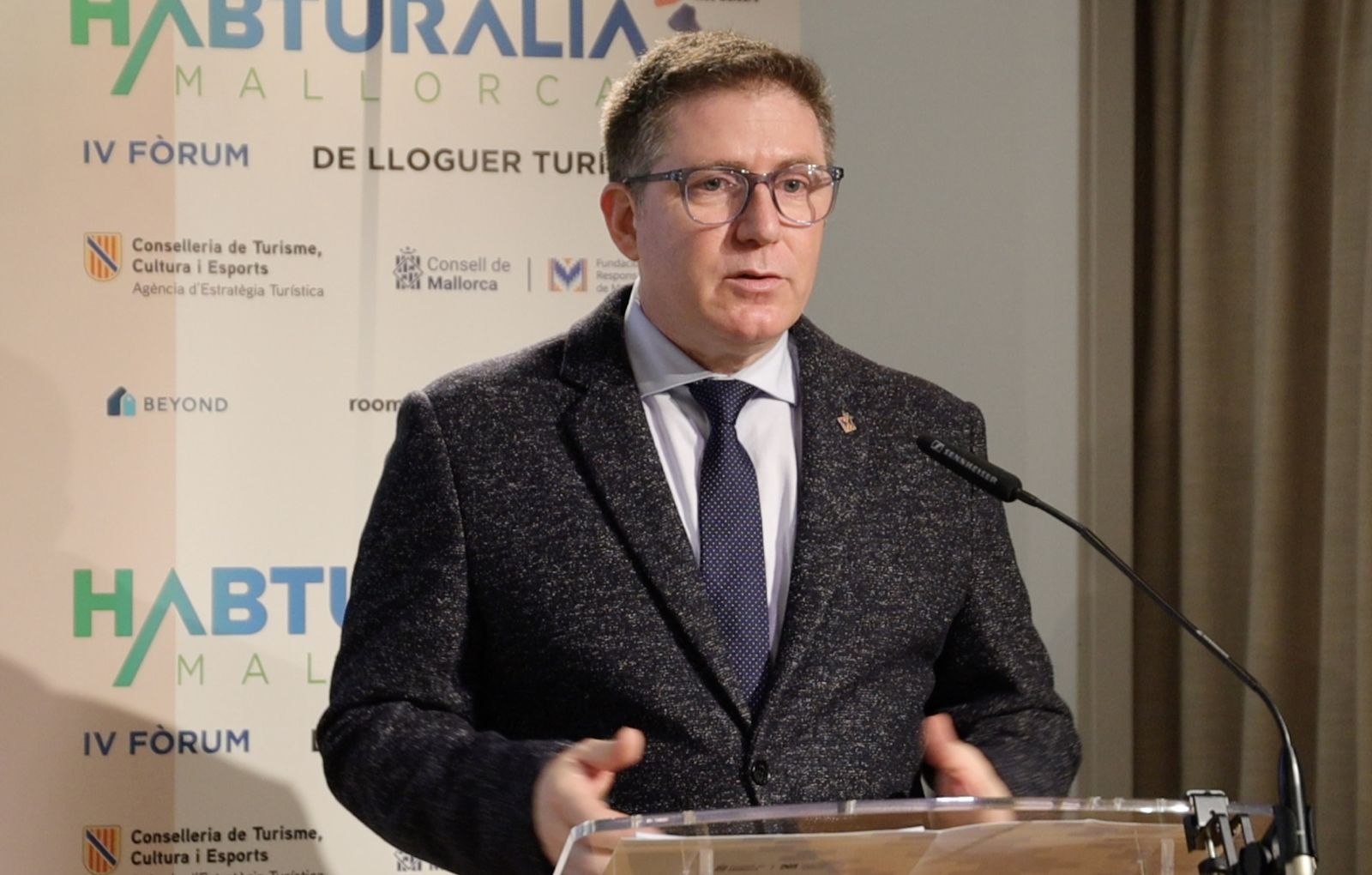 El consejero Ginard en su intervención 