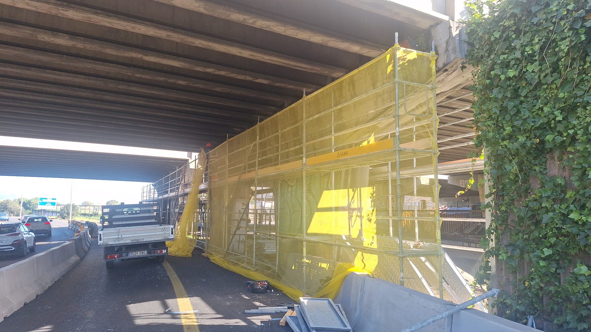 Per dur endvant la reparació és necessari tallar un carril d'accés a l'autopista d'Inca.