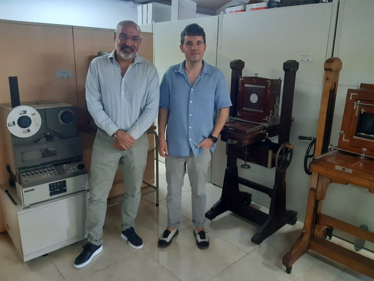 El conseller Andreu Serra con Jaume Carrió